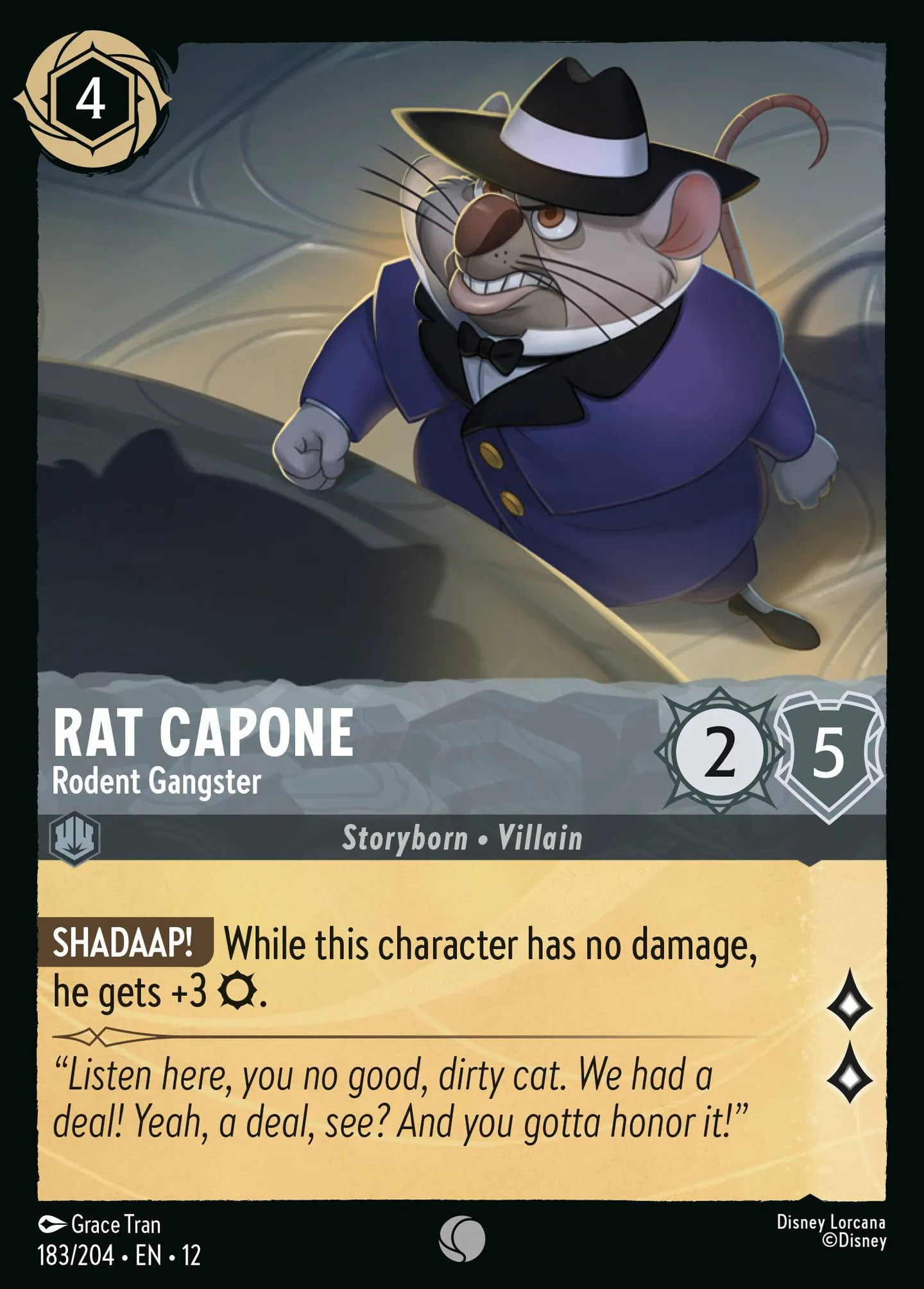 Rat Capone - Rodent Gangster — Wilds Unknown — Lorcana