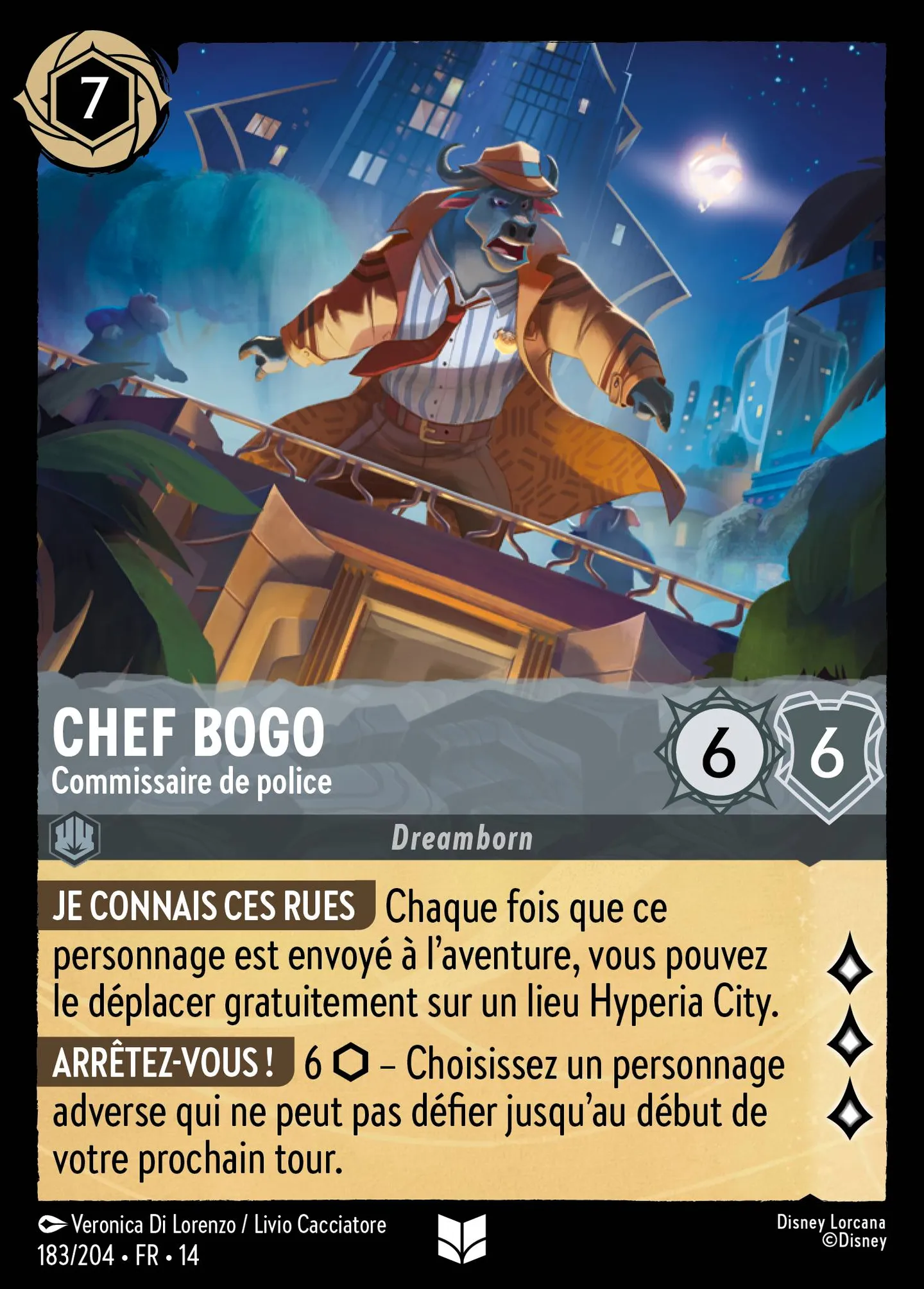 Chef Bogo - Commissaire de police — Hyperia City — Lorcana