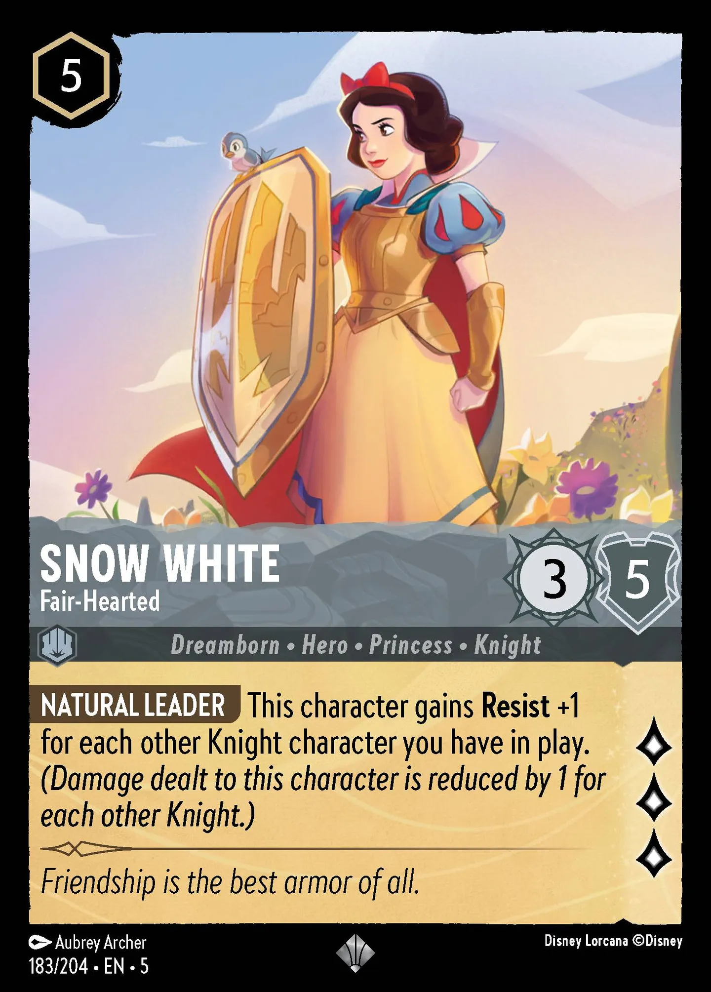 Snow White - Fair-Hearted — Shimmering Skies — Lorcana