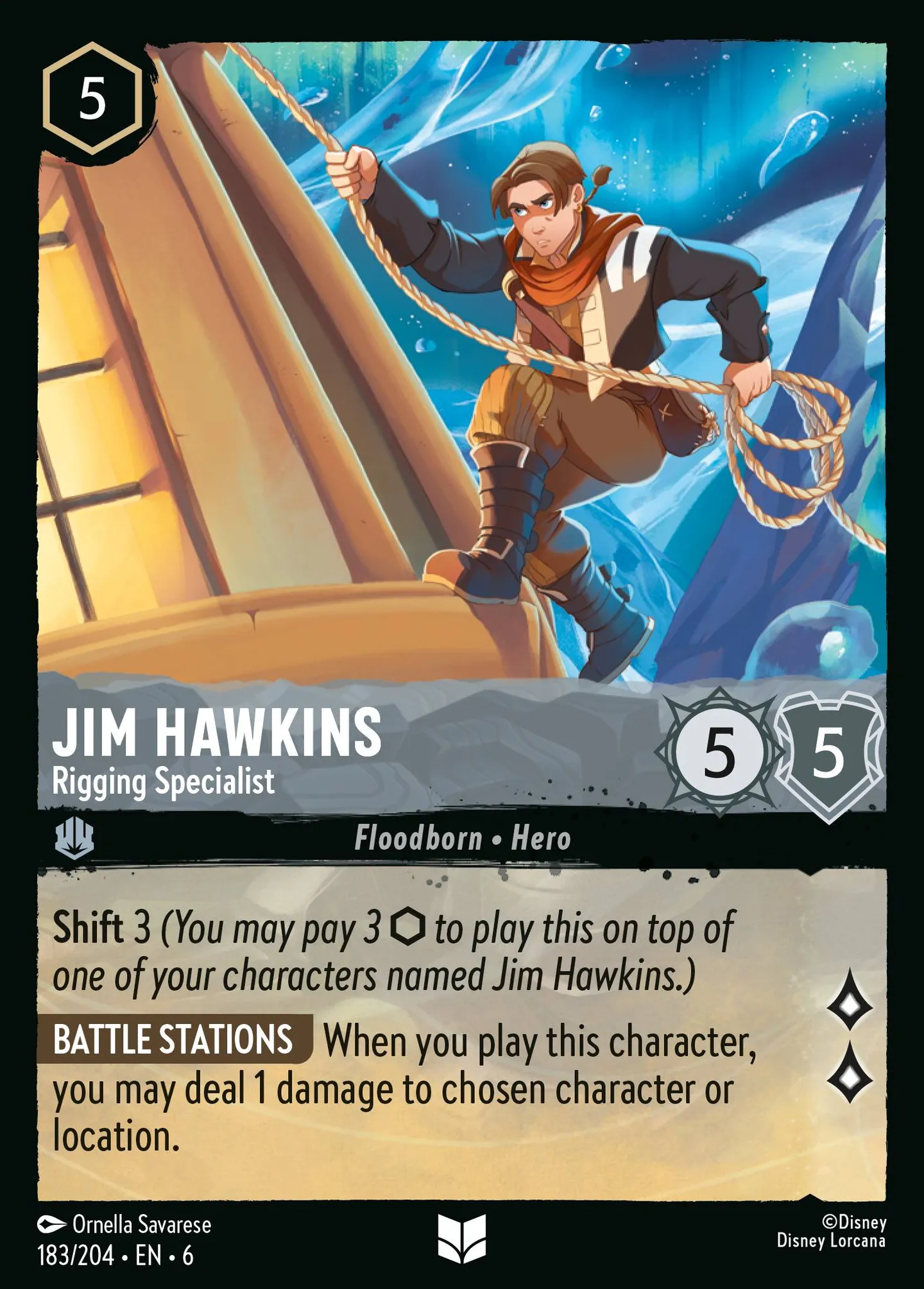 Jim Hawkins - Spécialiste en gréement — Azurite Sea — Lorcana