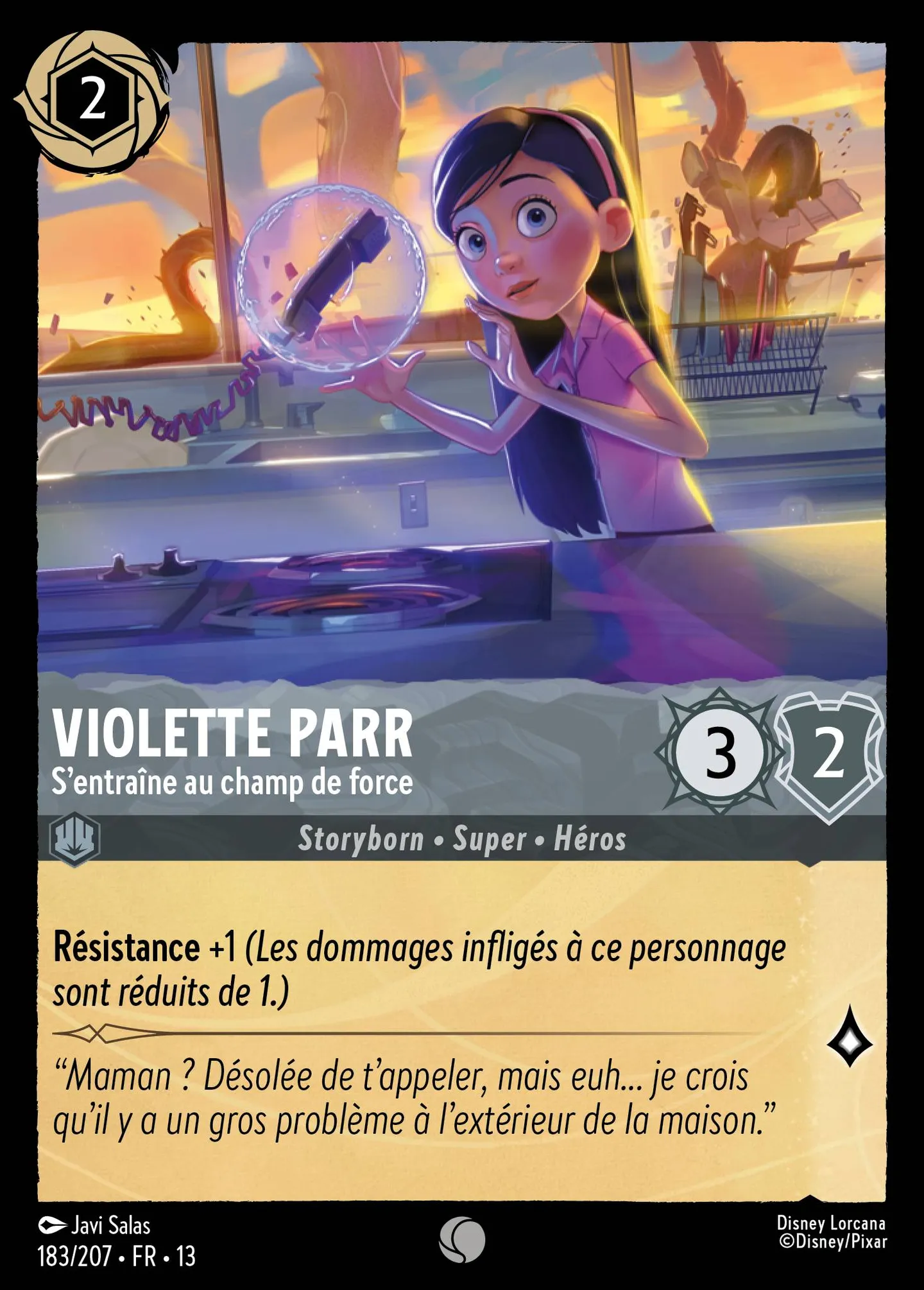 Violette Parr - S'entraîne au champ de force — Attack of the Vine! — Lorcana