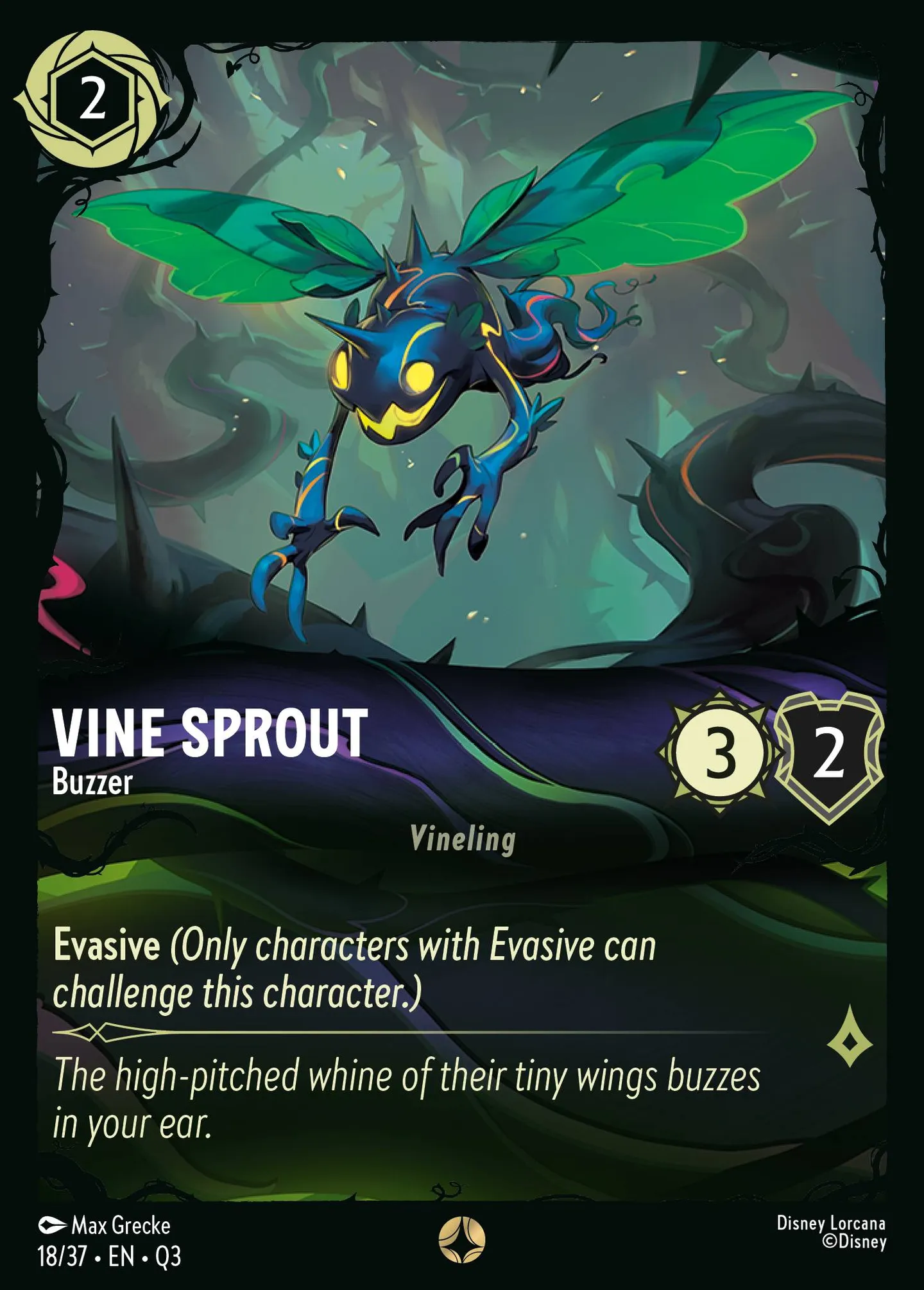 Vine Sprout - Buzzer — Illumineer's Quest: The Great Hunny Rescue — Lorcana