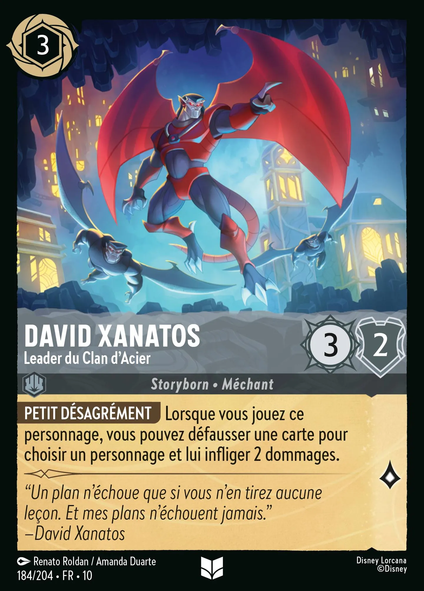 David Xanatos - Leader du Clan d'Acier — Whispers in the Well — Lorcana