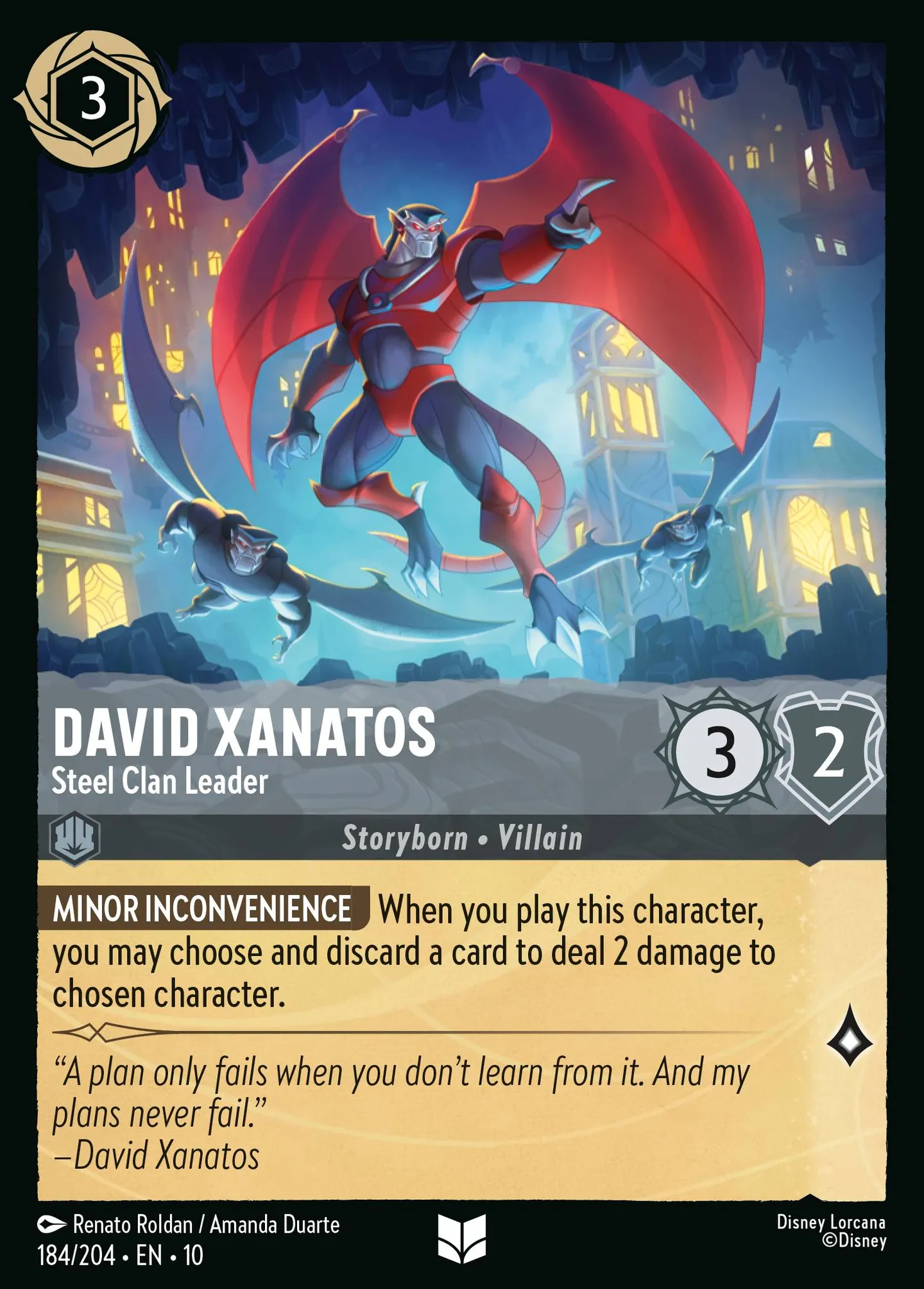 David Xanatos - Leader du Clan d'Acier — Whispers in the Well — Lorcana