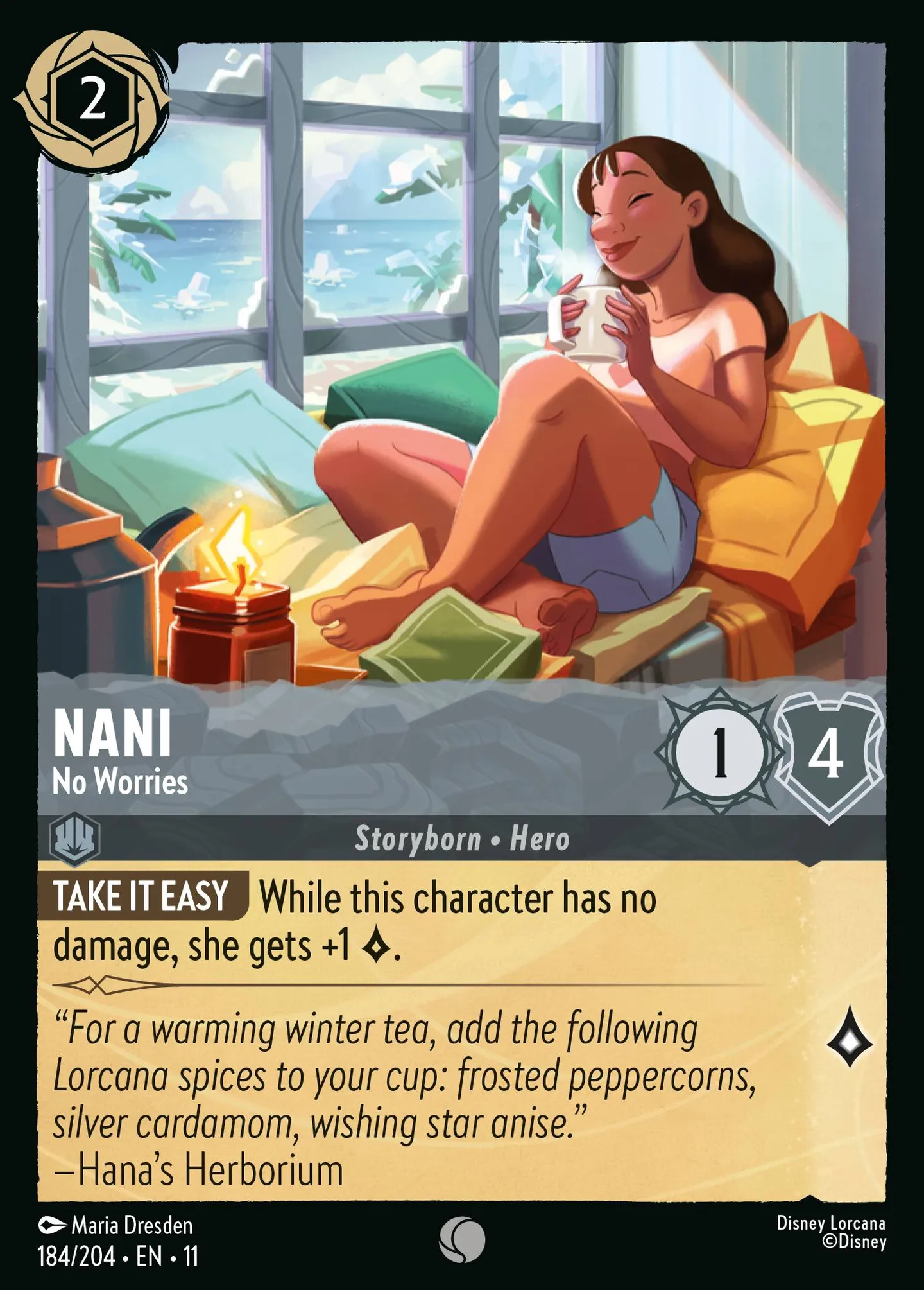 Nani - No Worries — Winterspell — Lorcana