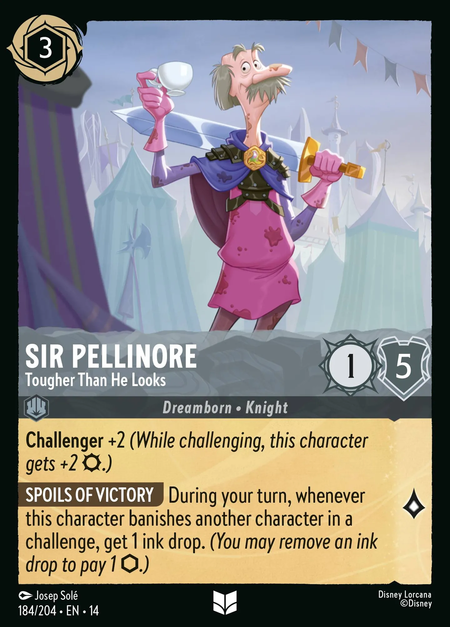 Sir Pellinore - Tougher Than He Looks — Hyperia City — Lorcana