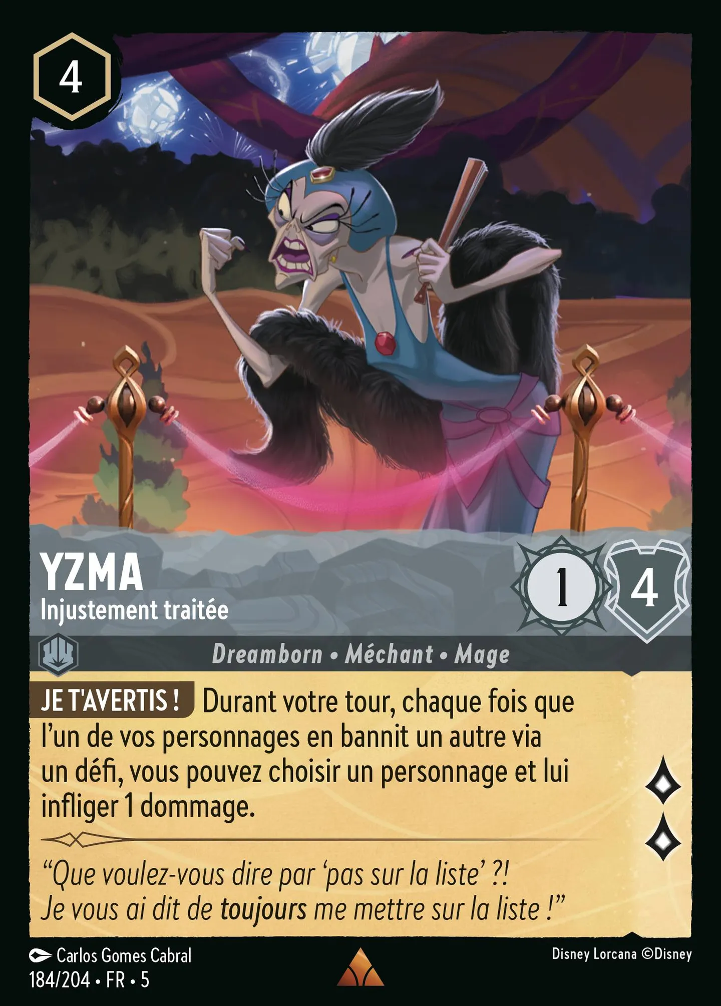 Yzma - Injustement traitée — Shimmering Skies — Lorcana