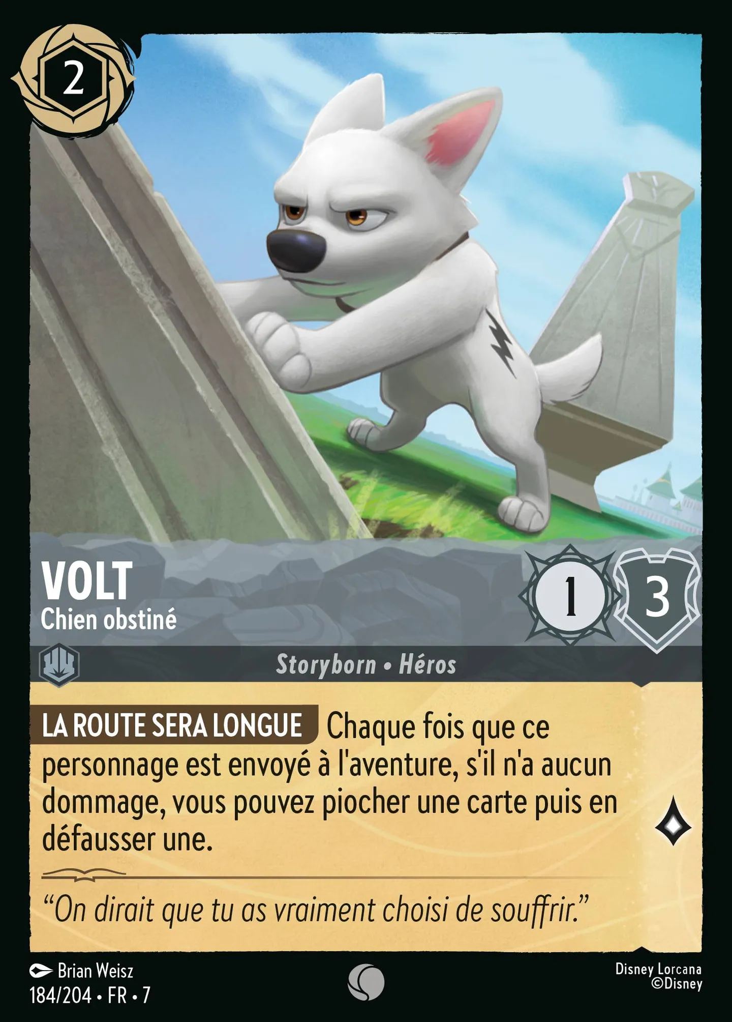 Volt - Chien obstiné — Archazia's Island — Lorcana