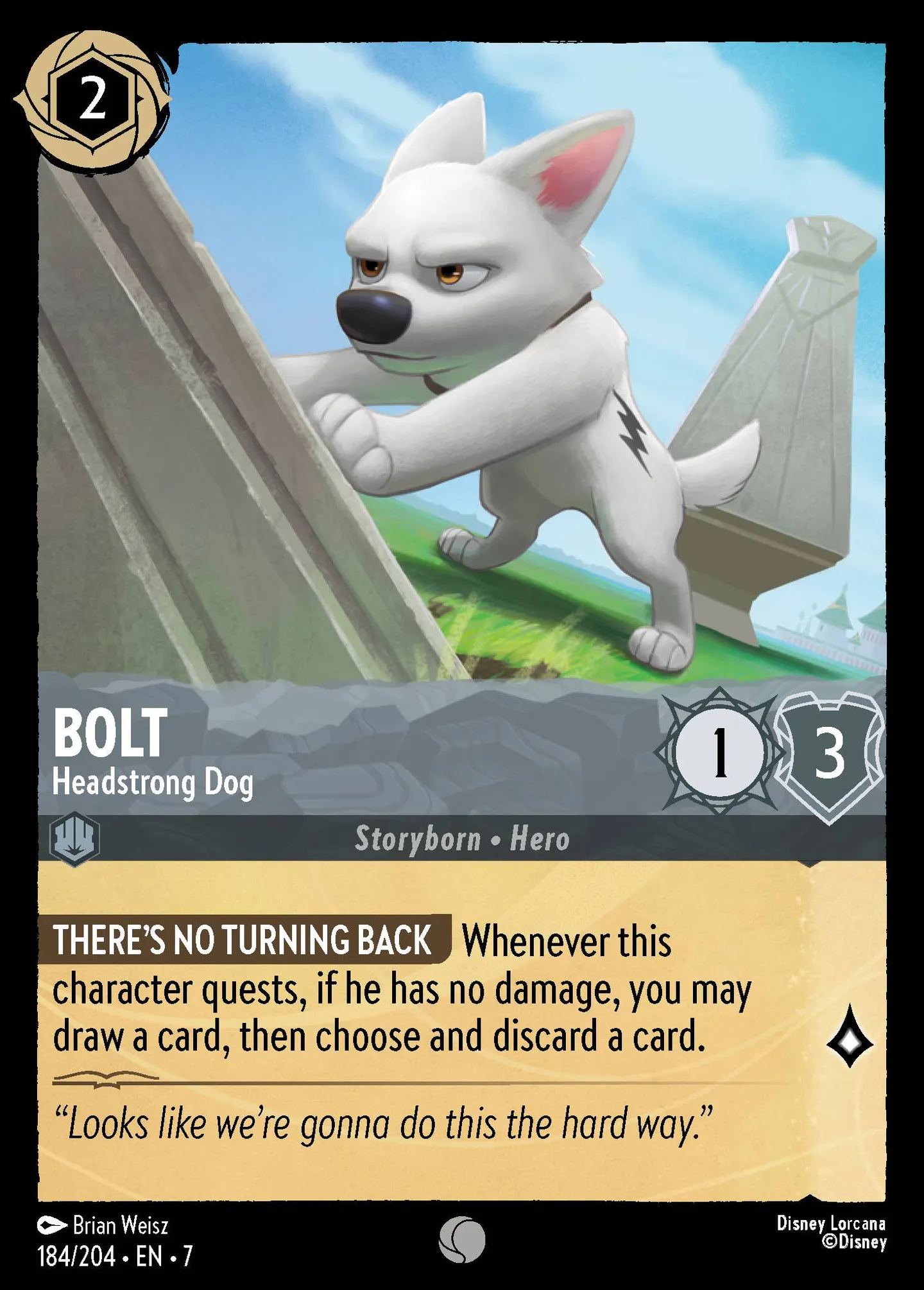 Volt - Chien obstiné — Archazia's Island — Lorcana