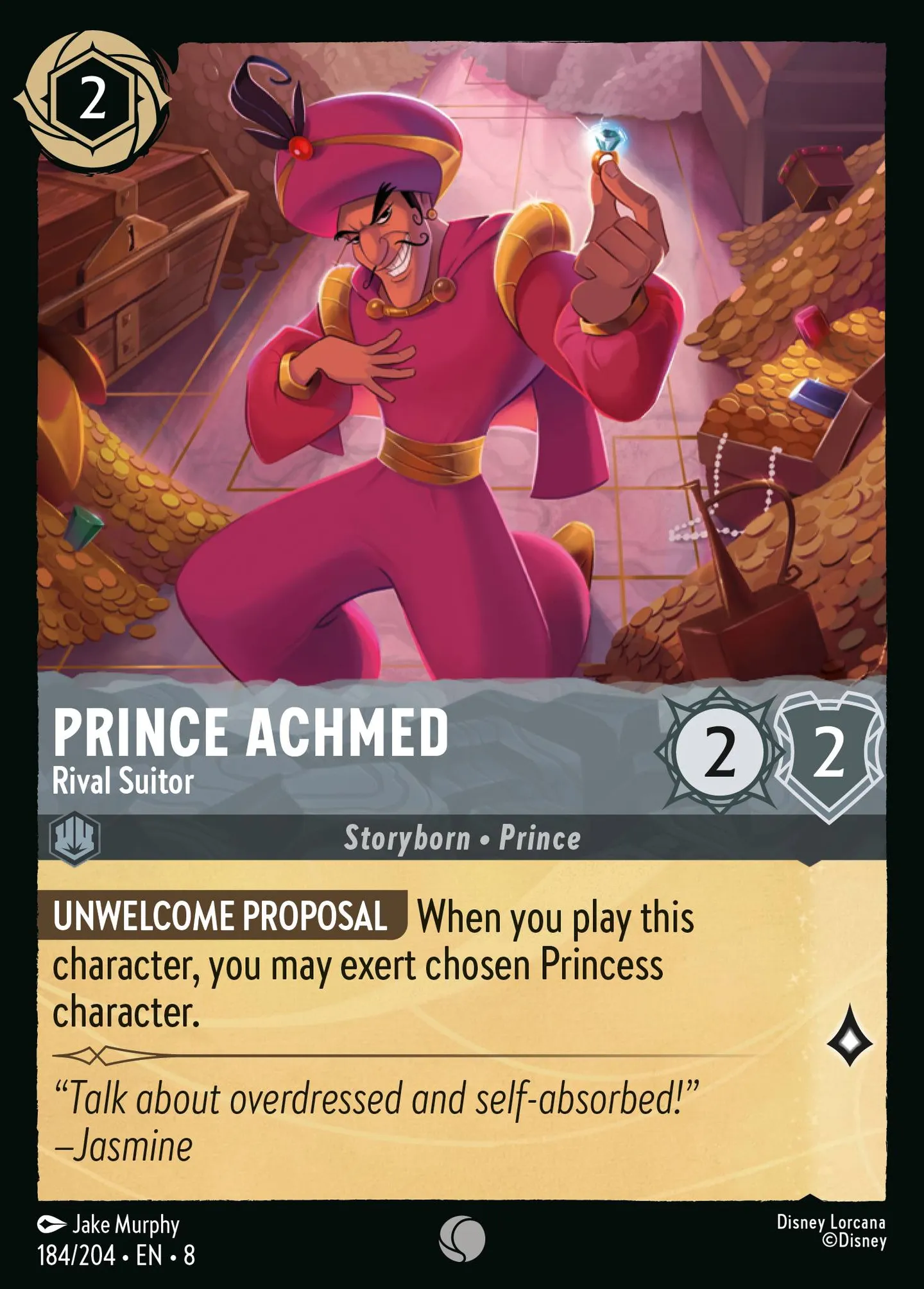 Prince Achmed - Soupirant rival — The Reign of Jafar — Lorcana