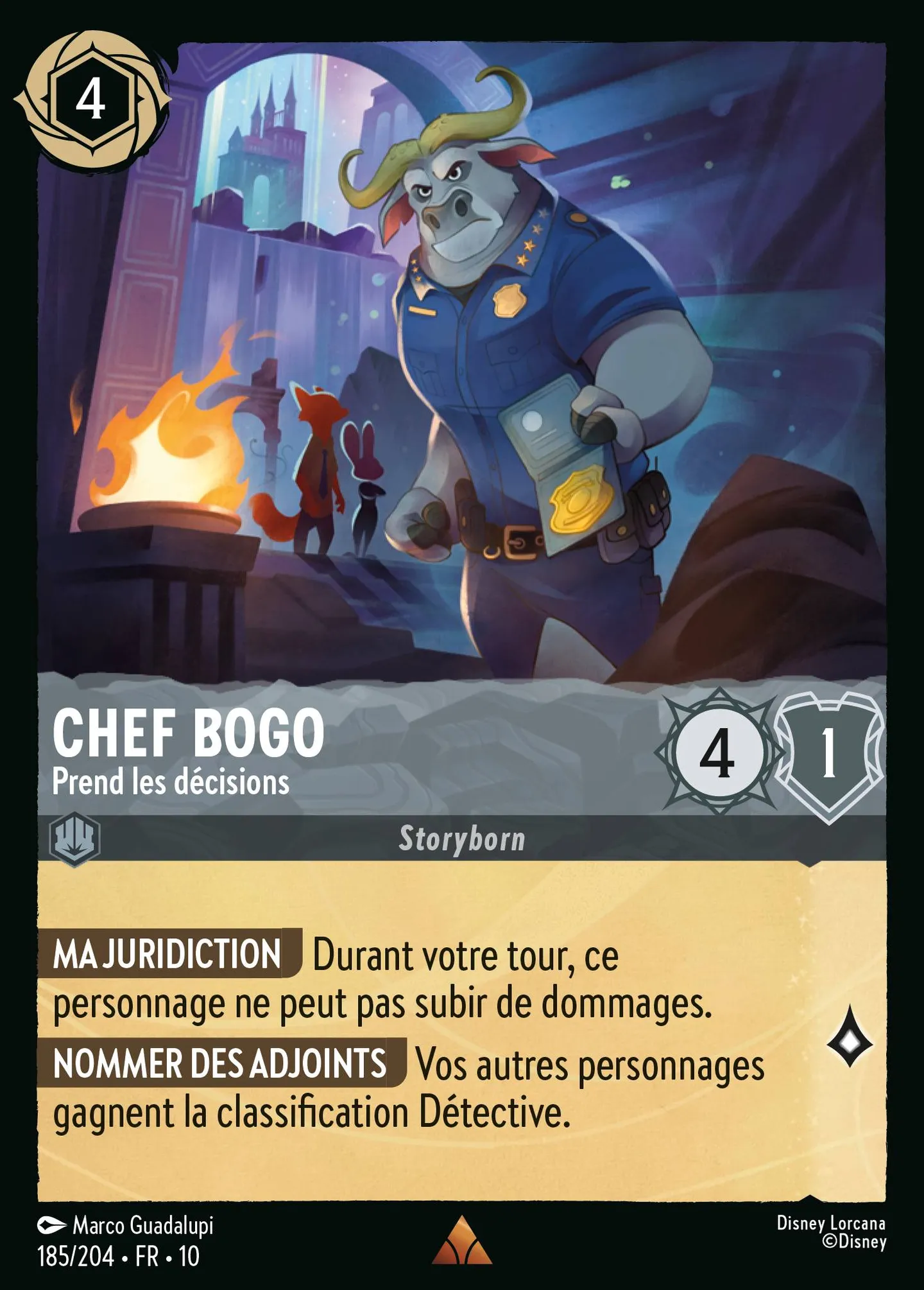 Chef Bogo - Prend les décisions — Whispers in the Well — Lorcana