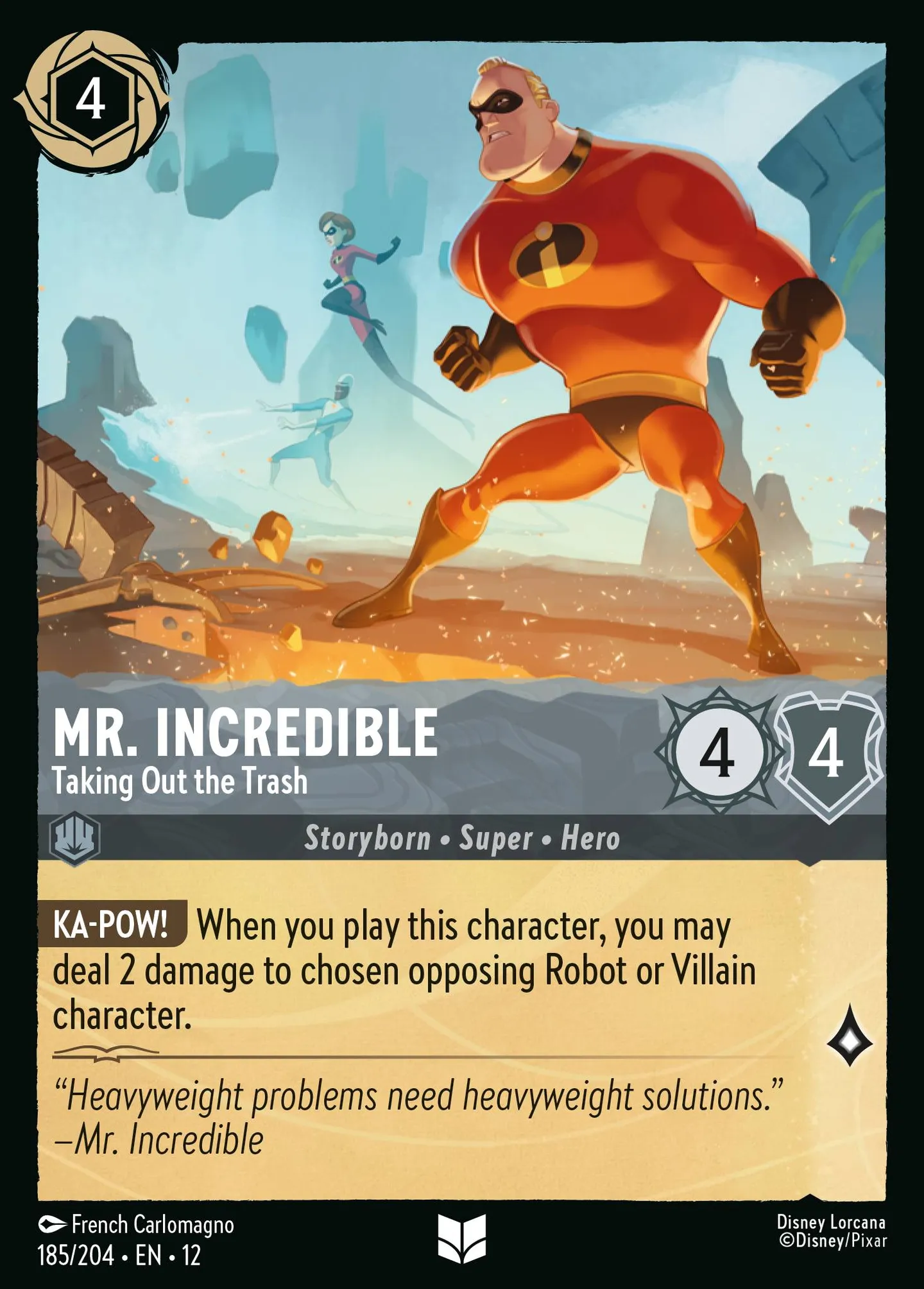 Mr. Incredible - Taking Out the Trash — Wilds Unknown — Lorcana