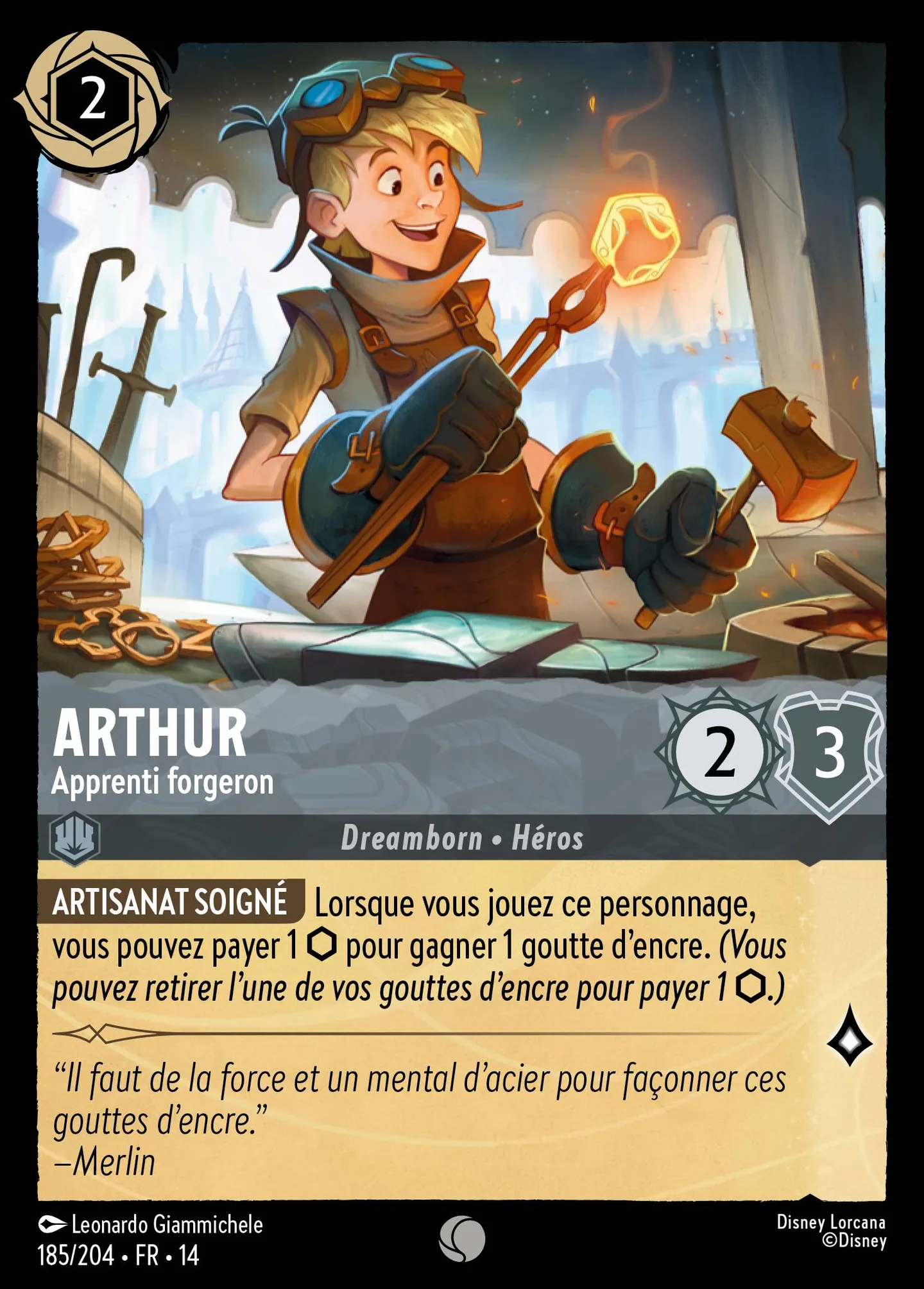 Arthur - Apprenti forgeron — Hyperia City — Lorcana