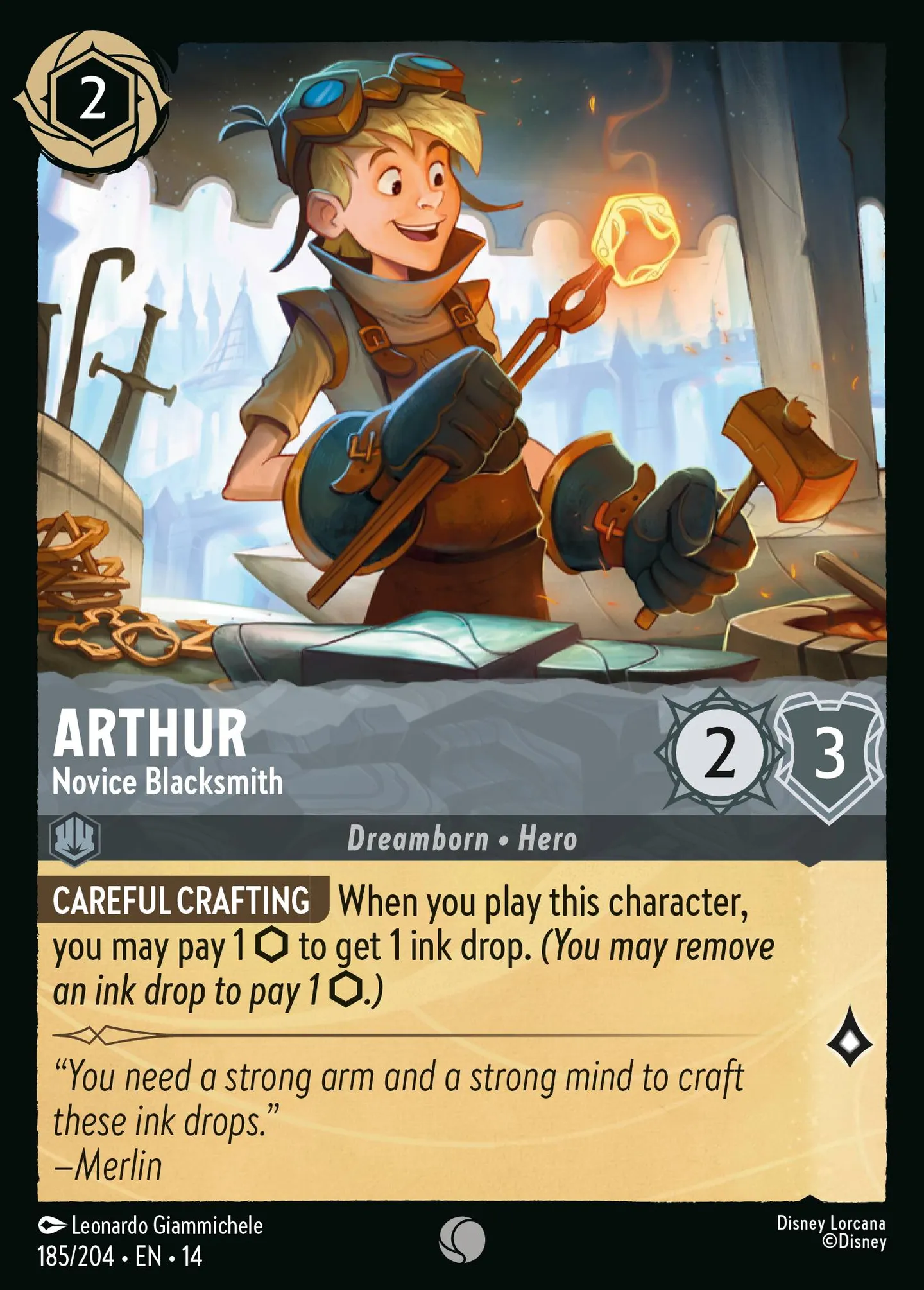 Arthur - Novice Blacksmith — Hyperia City — Lorcana