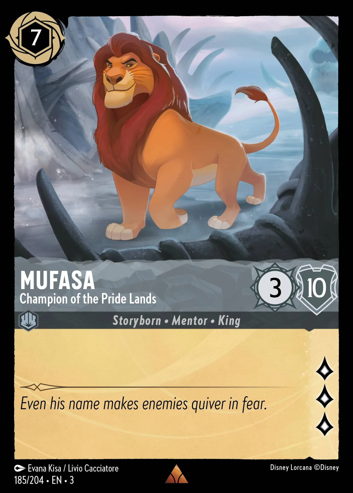 Mufasa - Champion of the Pride Lands — Into the Inklands — Lorcana