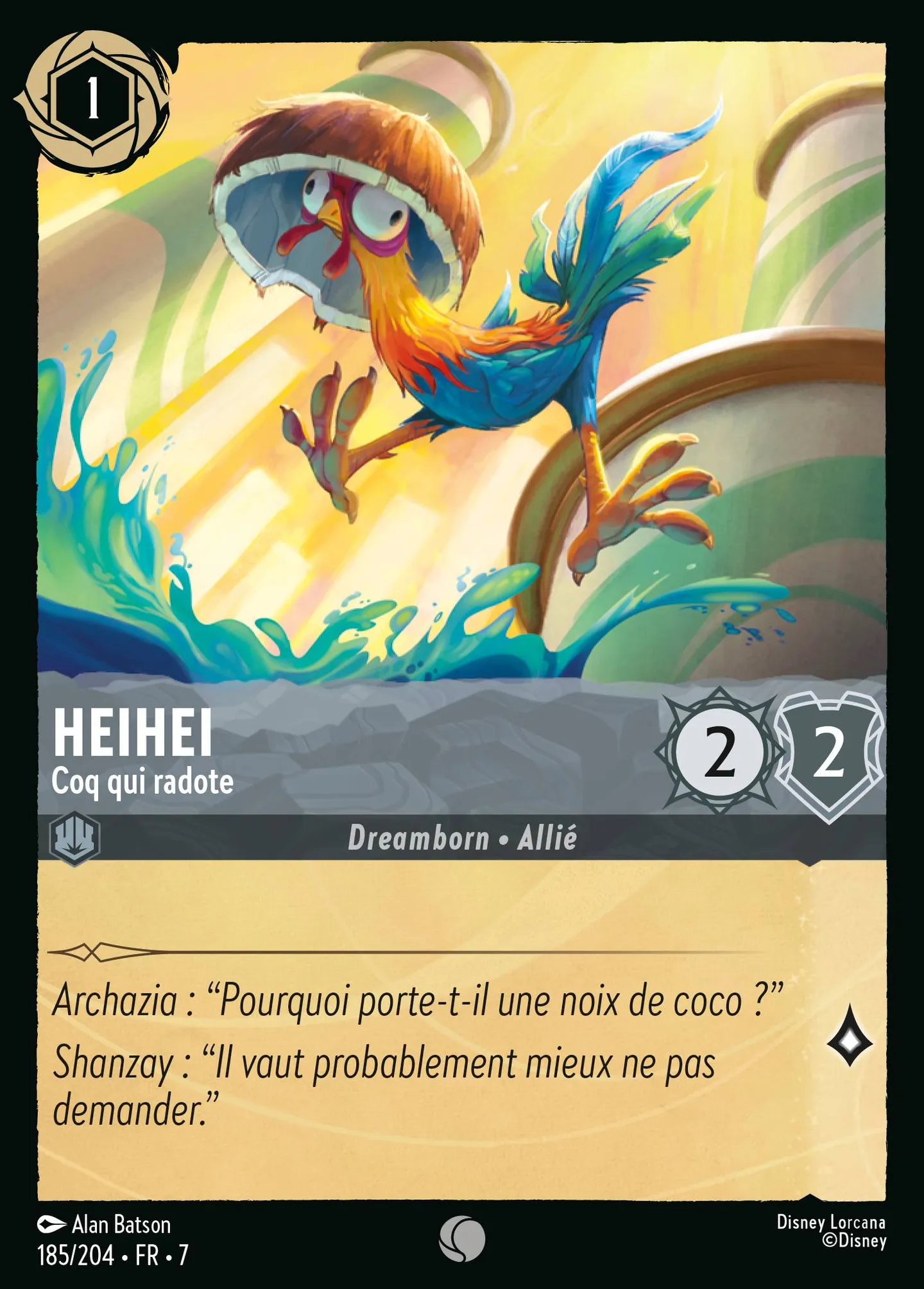 Heihei - Coq qui radote — Archazia's Island — Lorcana