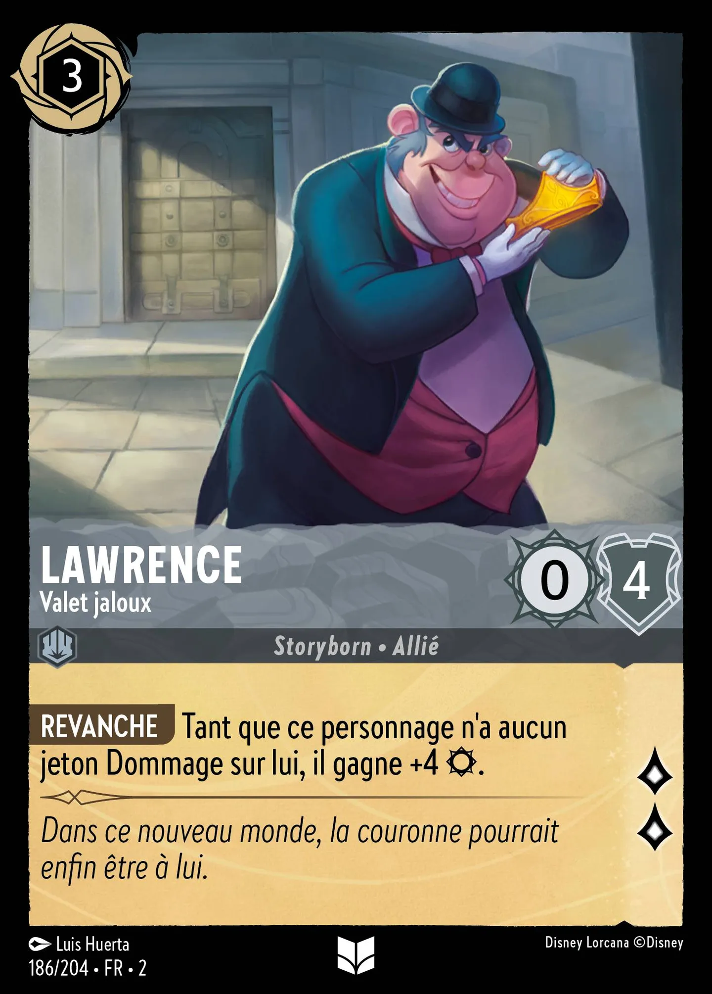 Lawrence - Valet jaloux — Rise of the Floodborn — Lorcana