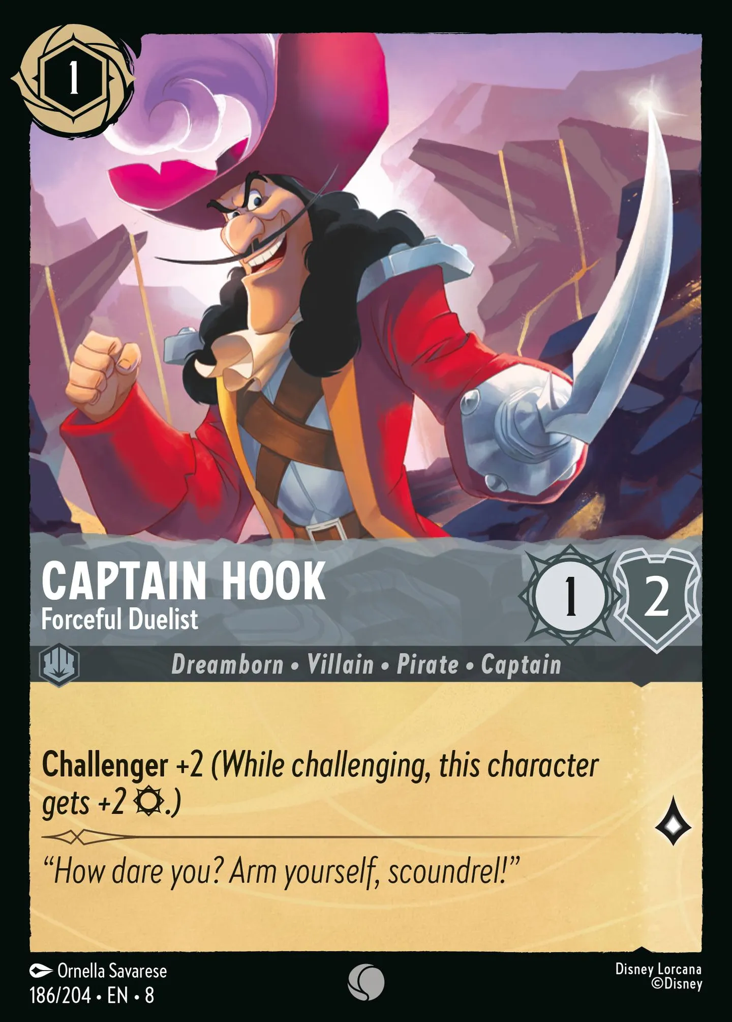 Capitaine Crochet - Duelliste aguerri — The Reign of Jafar — Lorcana