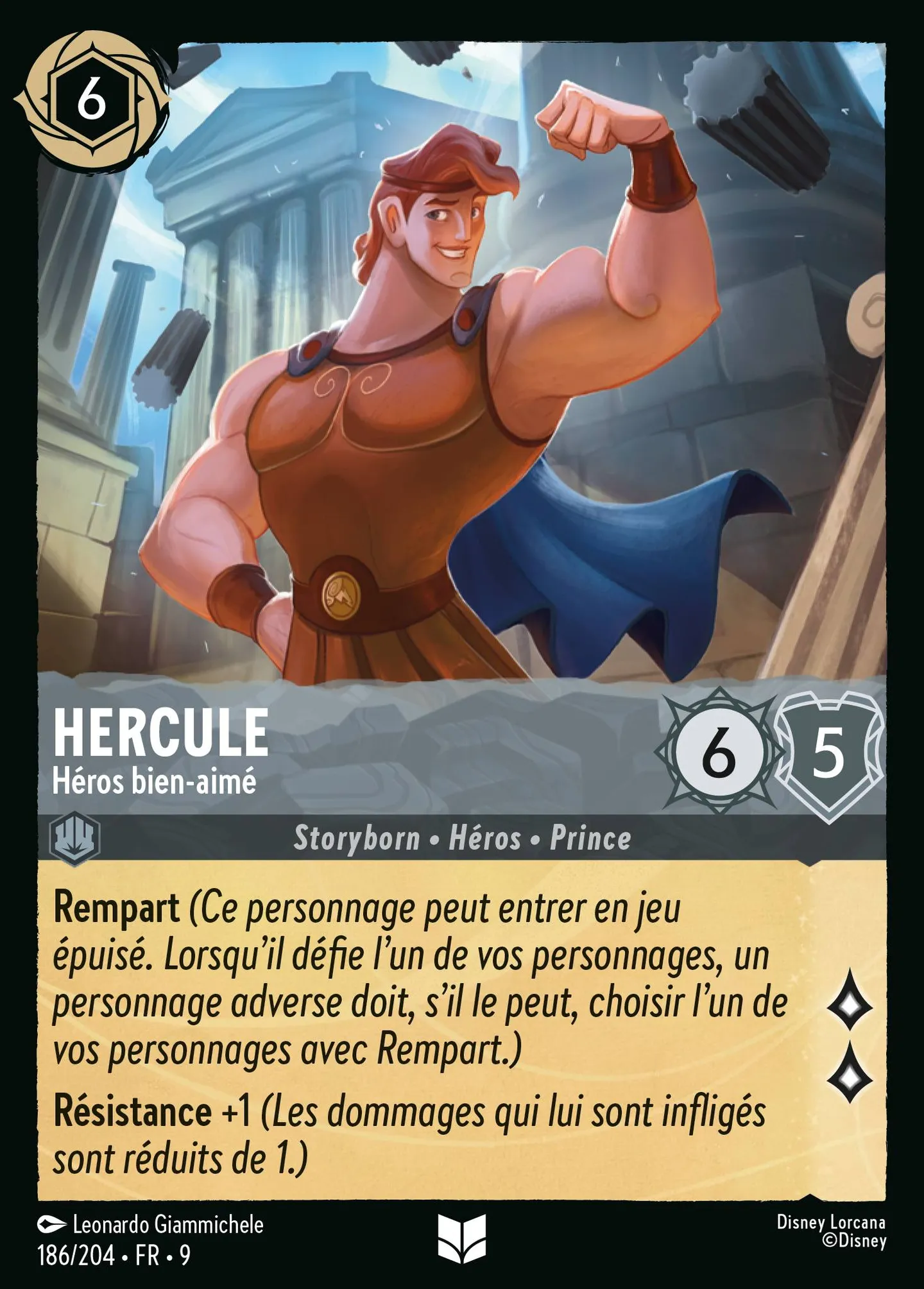 Hercule - Héros bien-aimé — Fabled — Lorcana