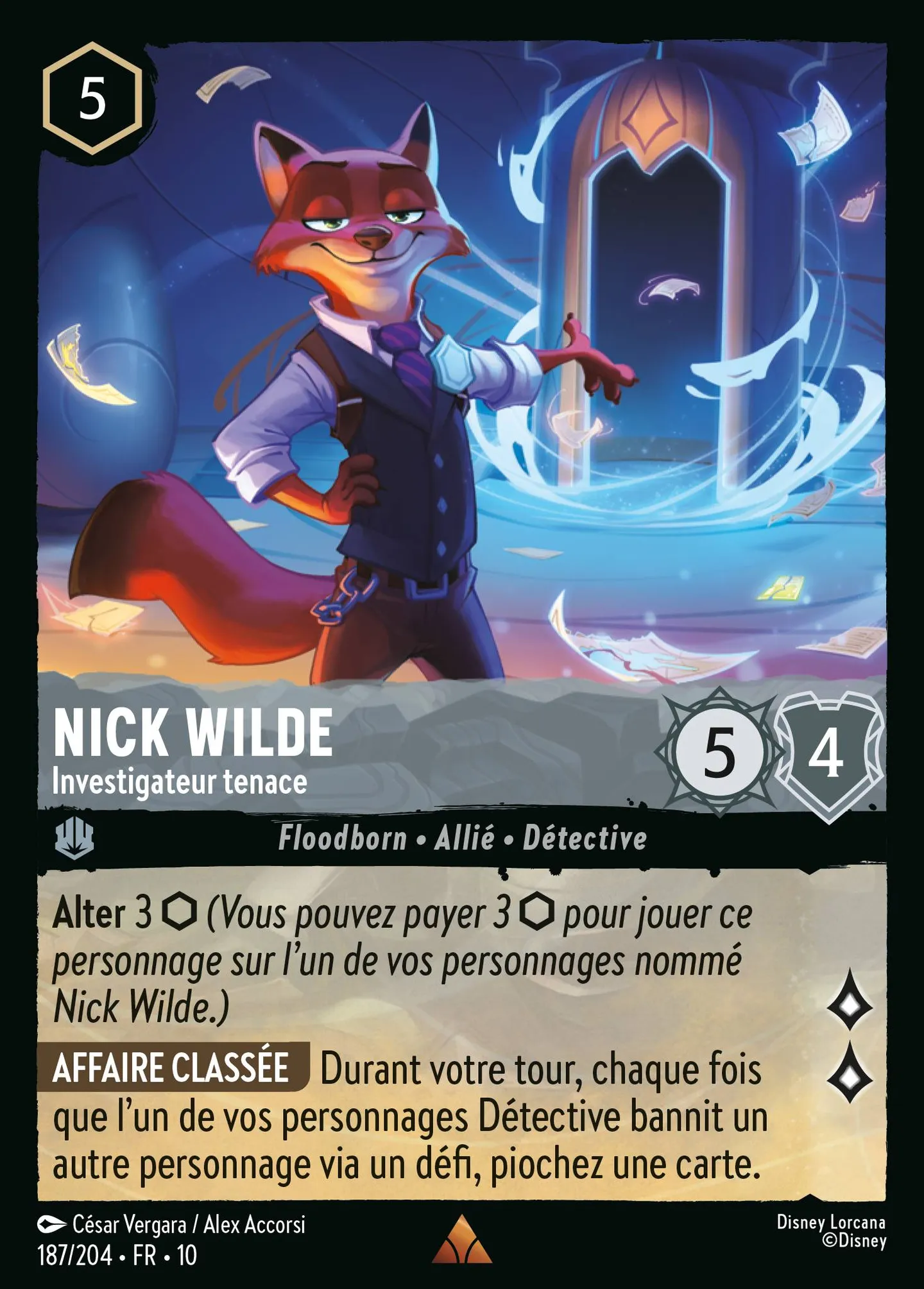 Nick Wilde - Investigateur tenace — Whispers in the Well — Lorcana