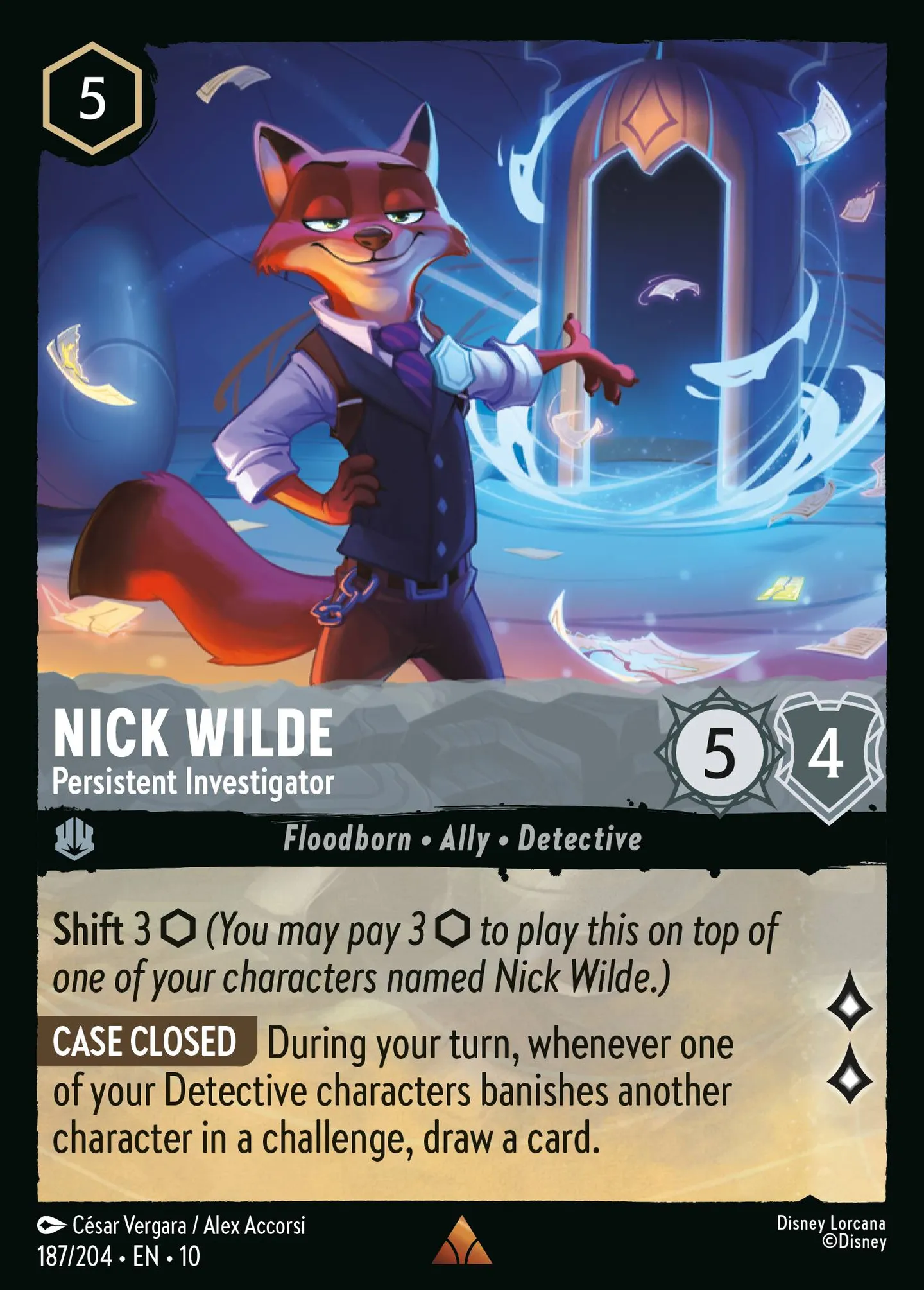 Nick Wilde - Persistent Investigator — Whispers in the Well — Lorcana