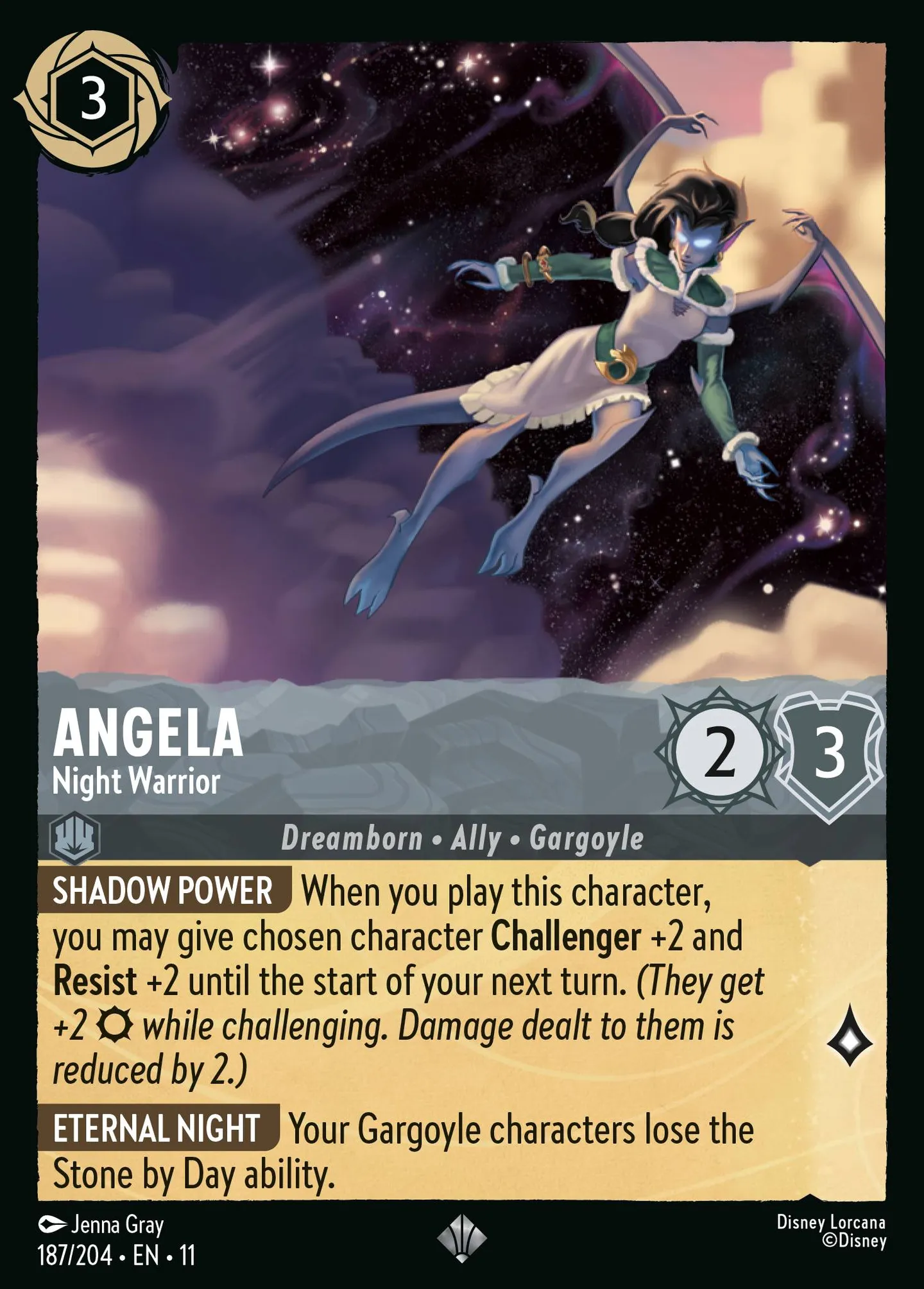 Angela - Night Warrior — Winterspell — Lorcana