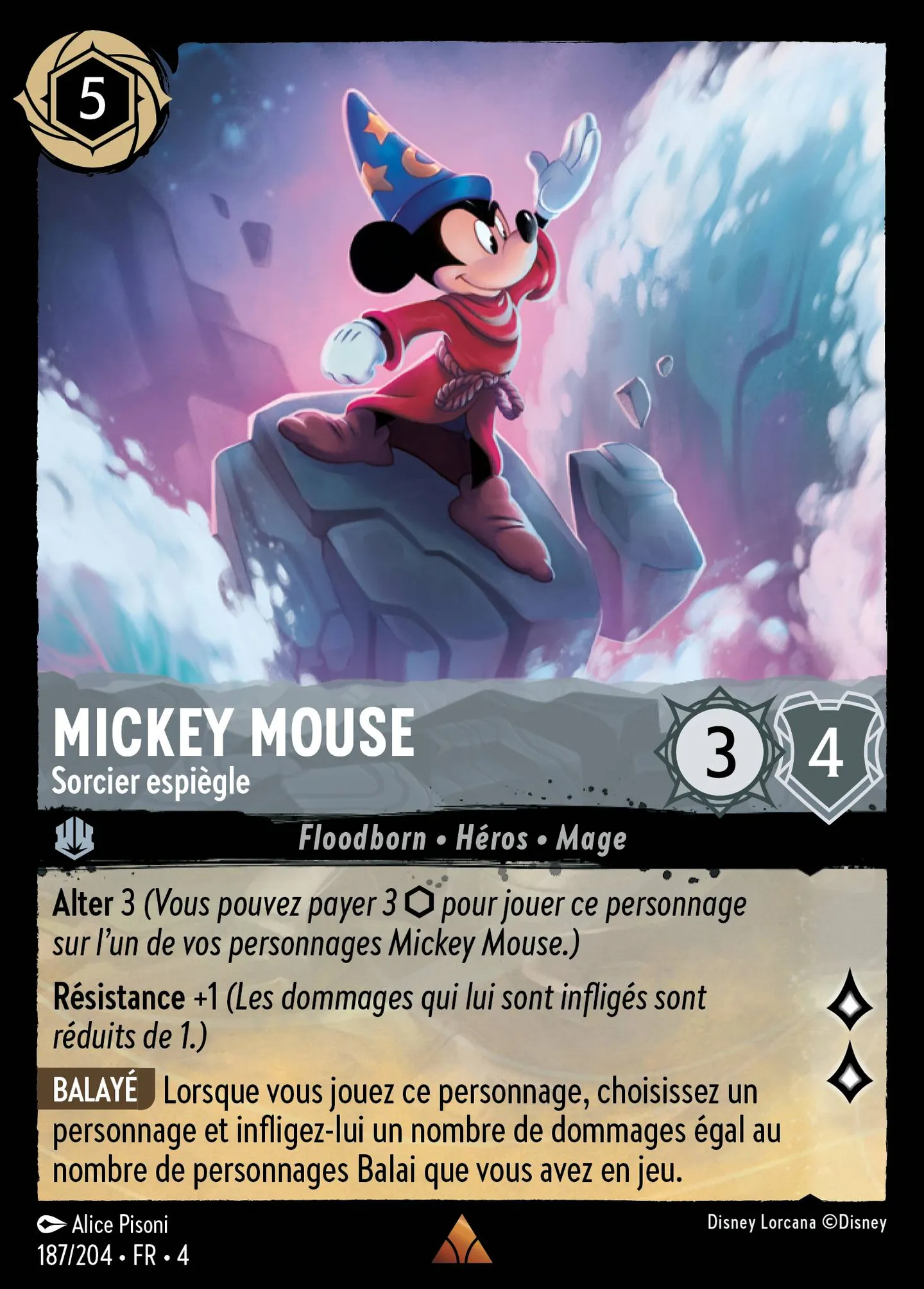 Mickey Mouse - Sorcier espiègle — Ursula's Return — Lorcana