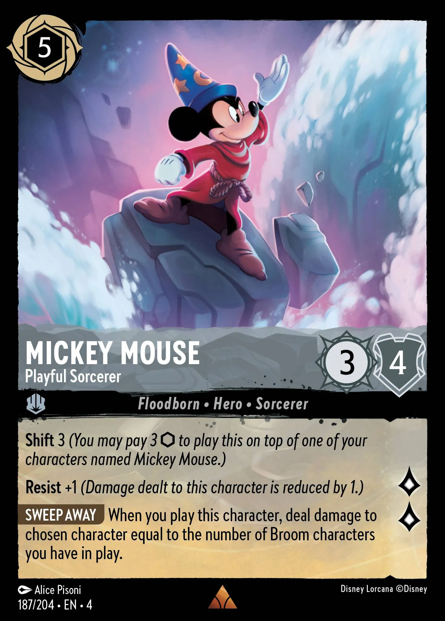 Mickey Mouse - Playful Sorcerer — Ursula's Return — Lorcana