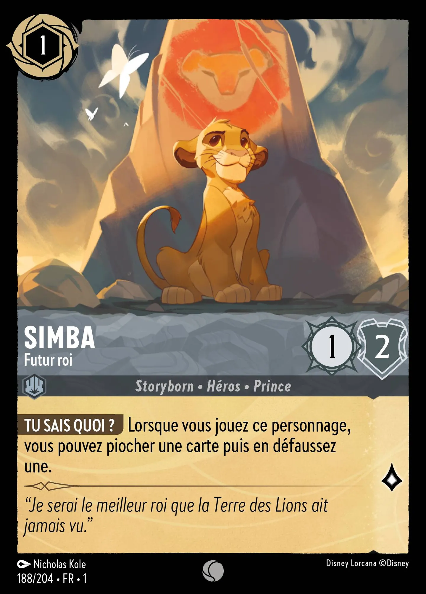 Simba - Futur roi — The First Chapter — Lorcana