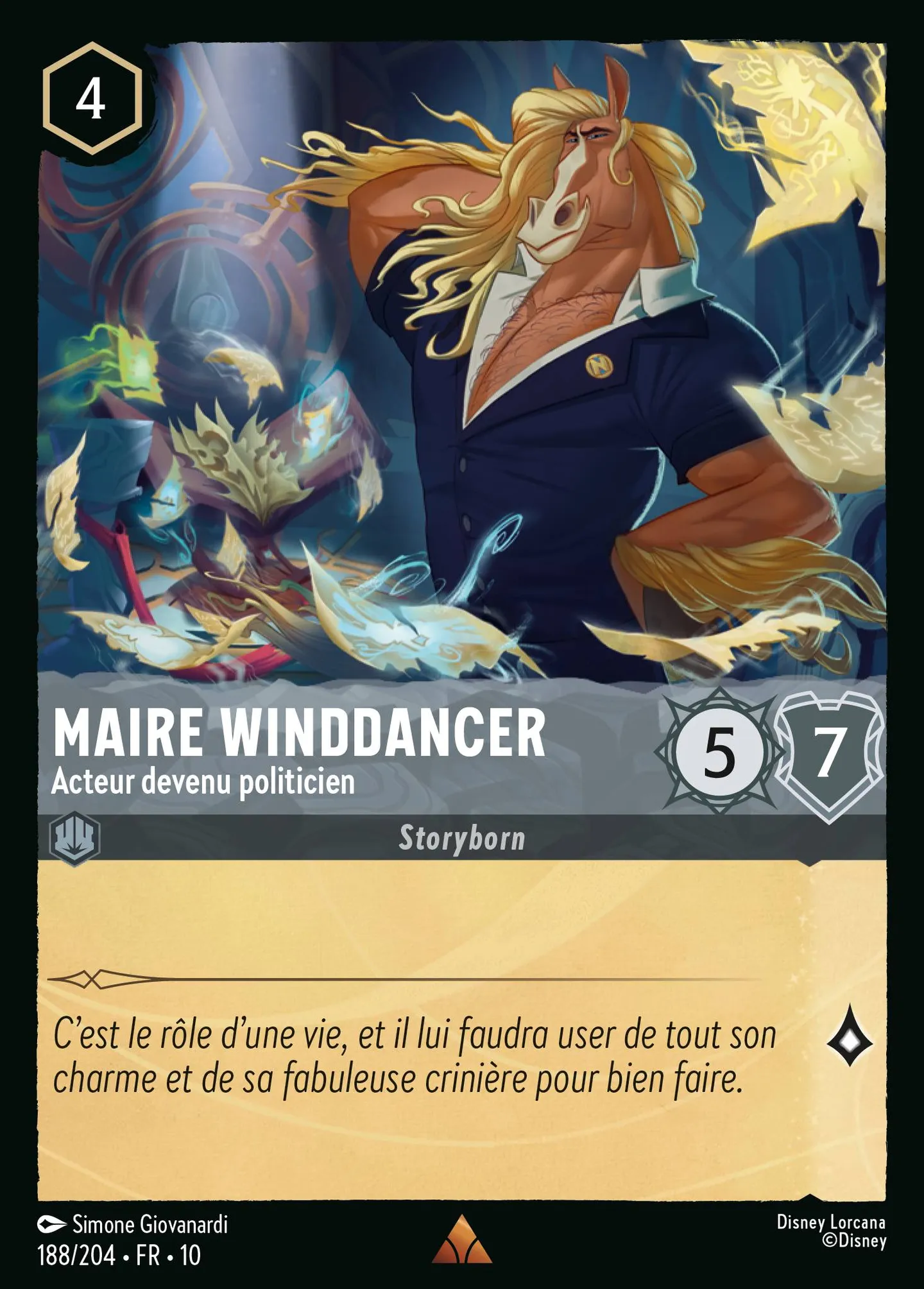 Maire Winddancer - Acteur devenu politicien — Whispers in the Well — Lorcana