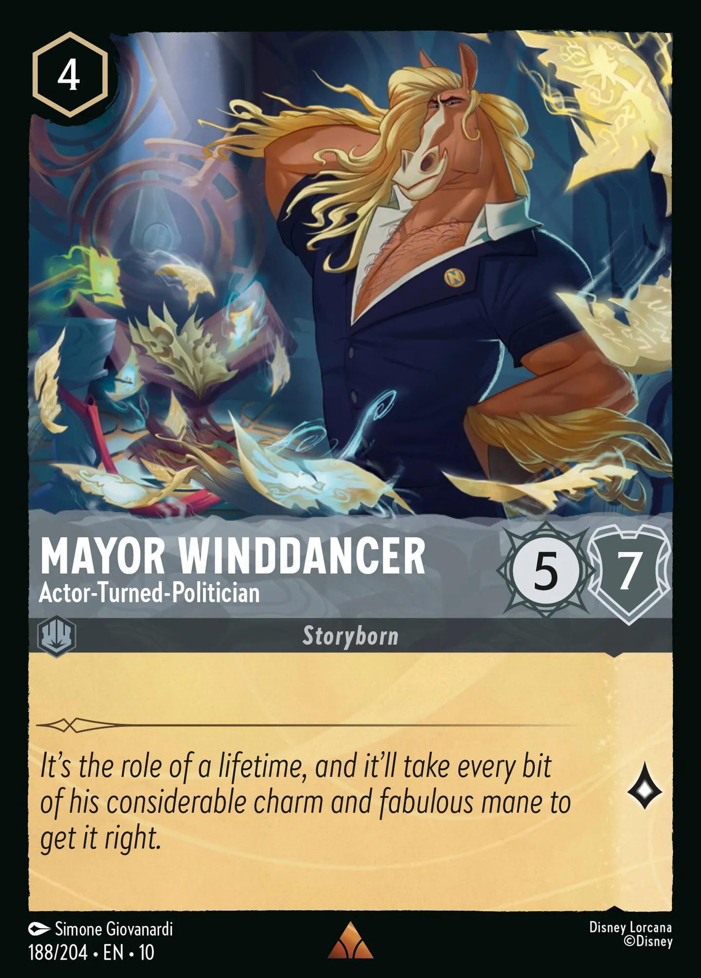 Maire Winddancer - Acteur devenu politicien — Whispers in the Well — Lorcana