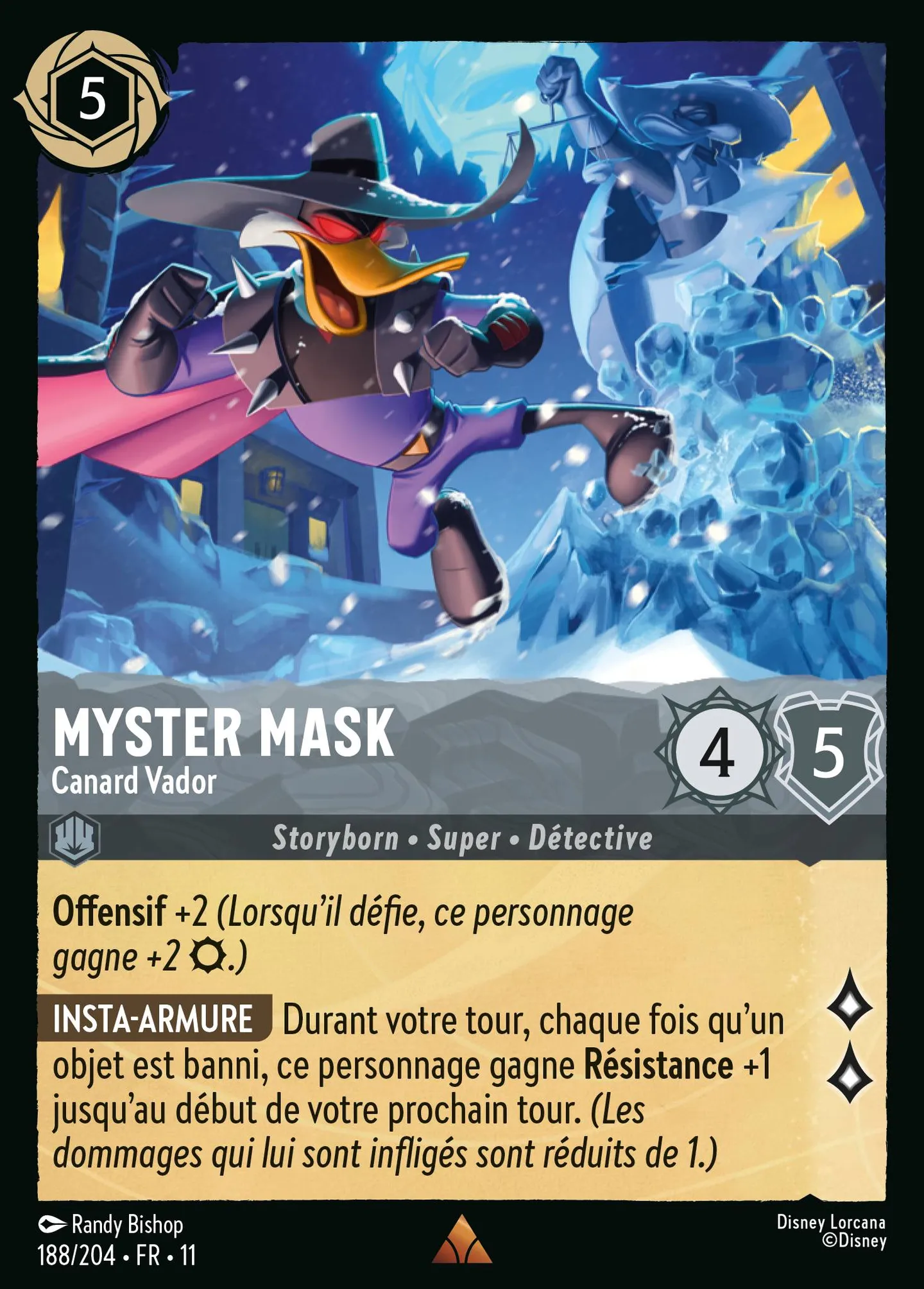 Myster Mask - Canard Vador — Winterspell — Lorcana