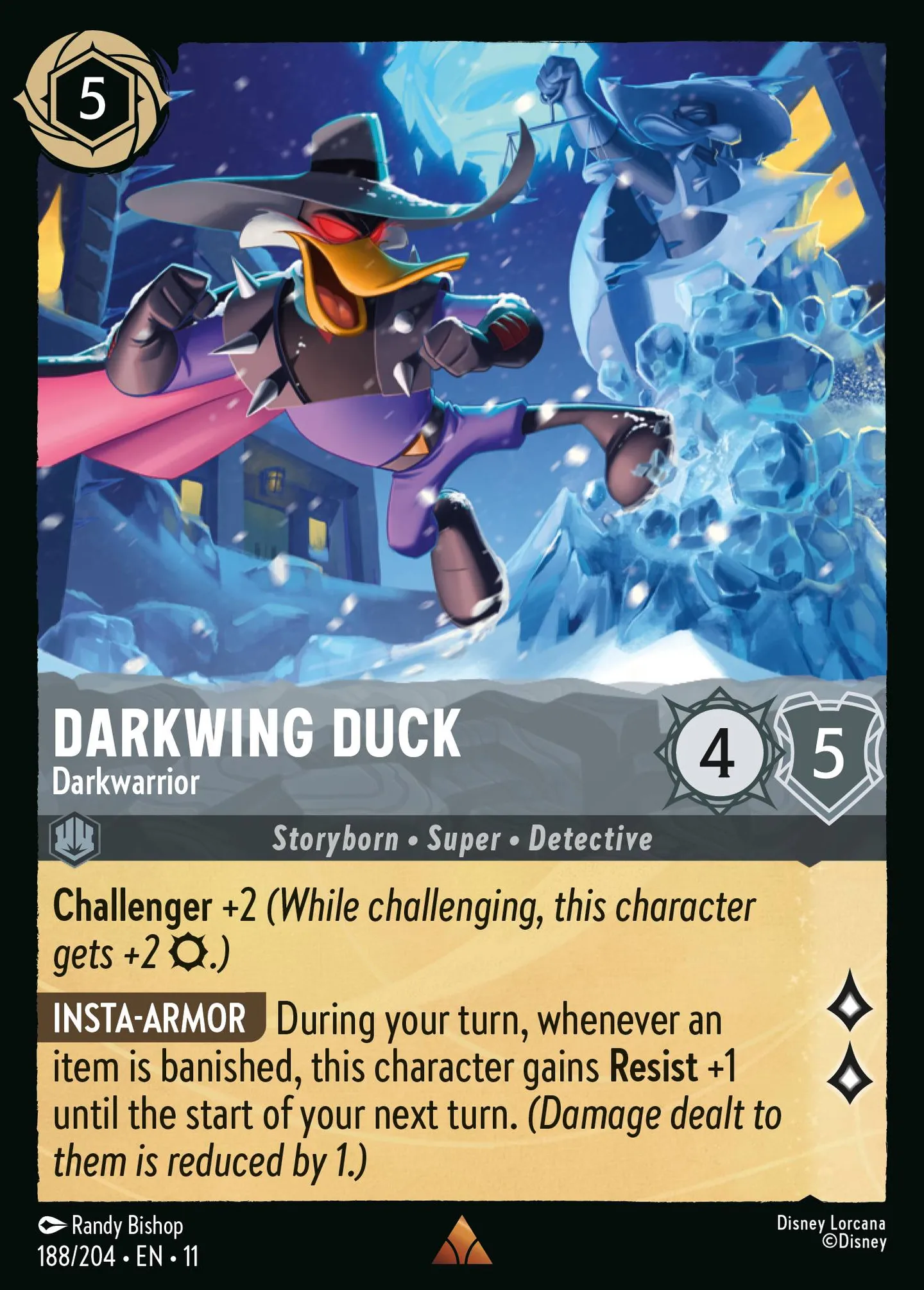 Darkwing Duck - Darkwarrior — Winterspell — Lorcana