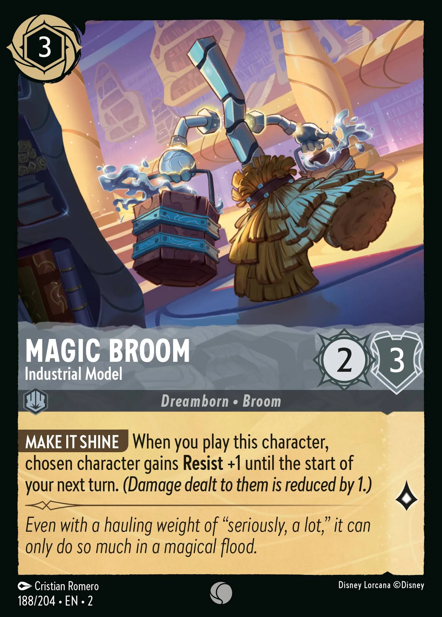 Magic Broom - Industrial Model — Rise of the Floodborn — Lorcana