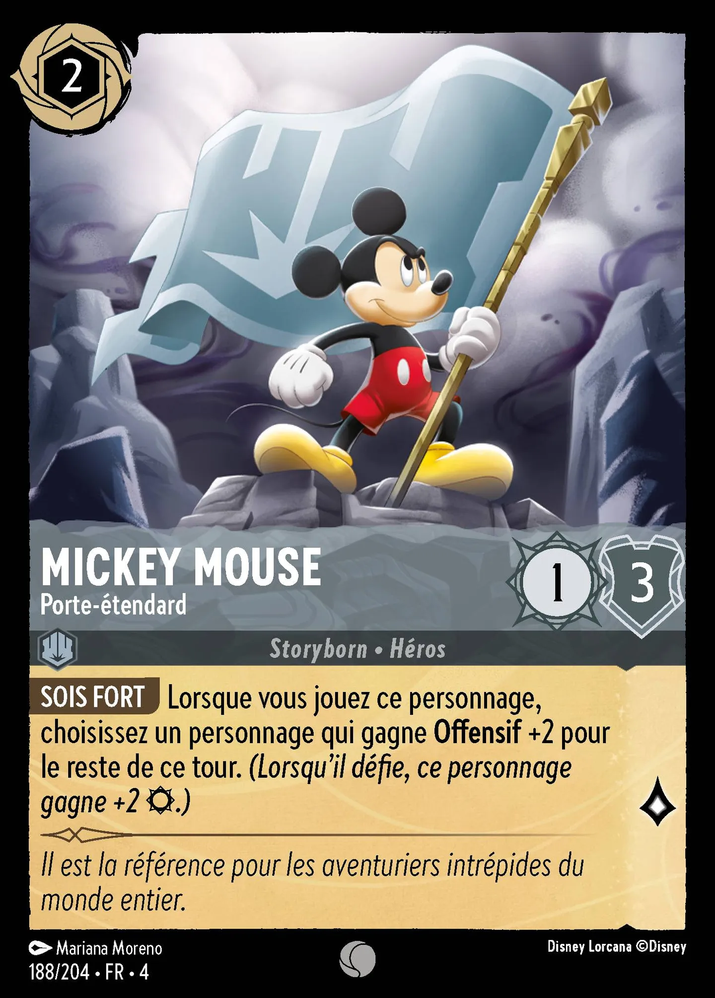 Mickey Mouse - Porte-étendard — Ursula's Return — Lorcana