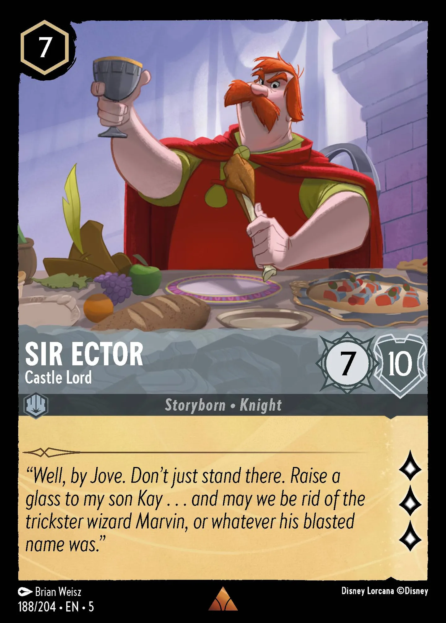 Sir Ector - Castle Lord — Shimmering Skies — Lorcana