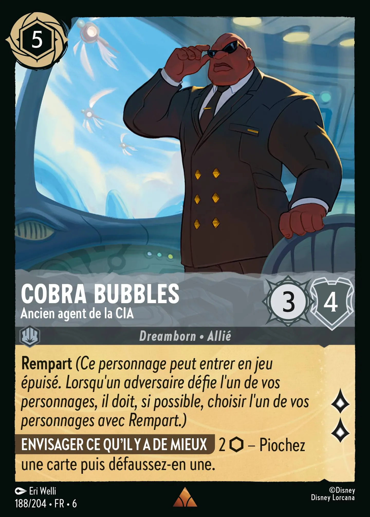 Cobra Bubbles - Ancien agent de la CIA — Azurite Sea — Lorcana