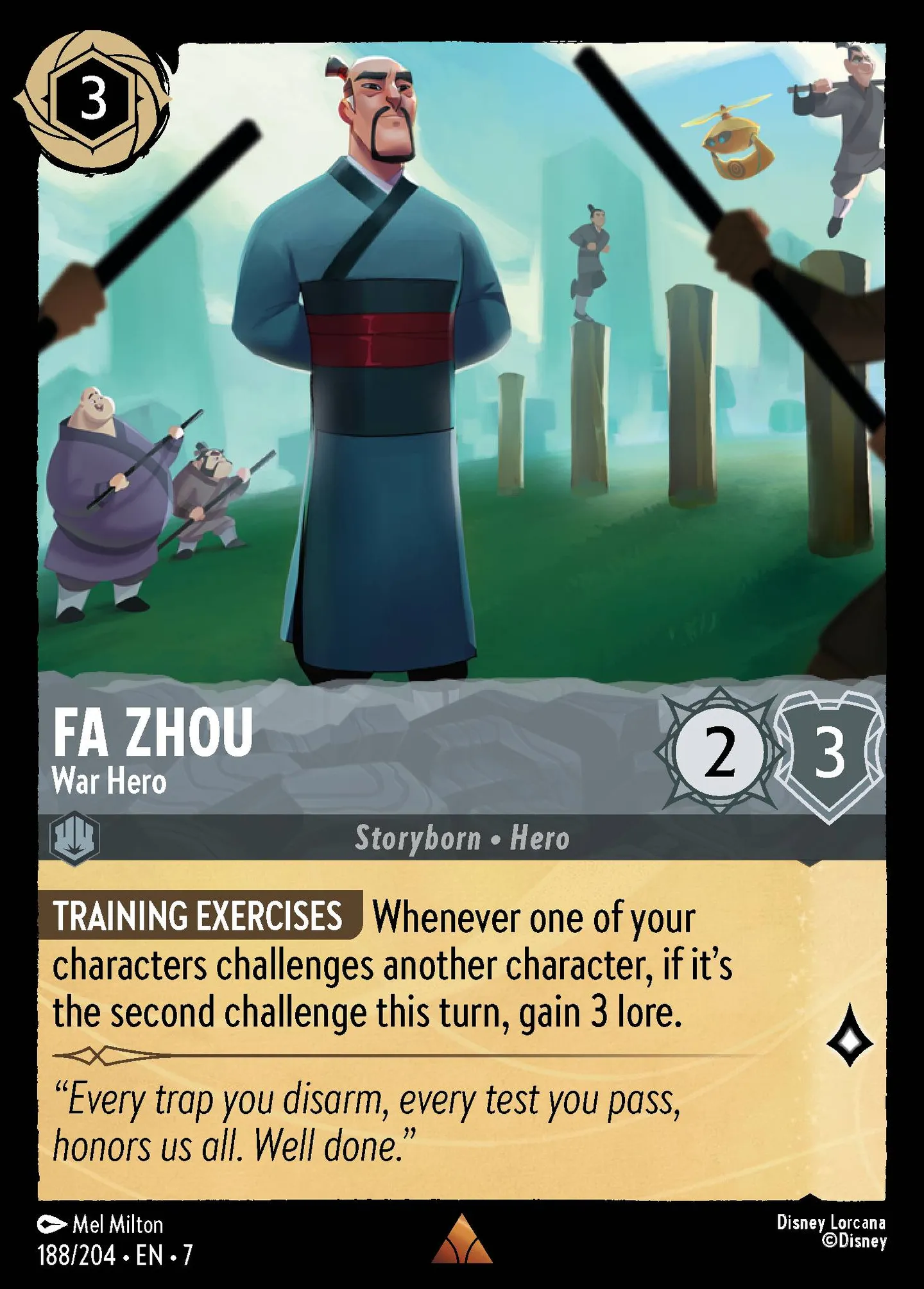 Fa Zhou - War Hero — Archazia's Island — Lorcana