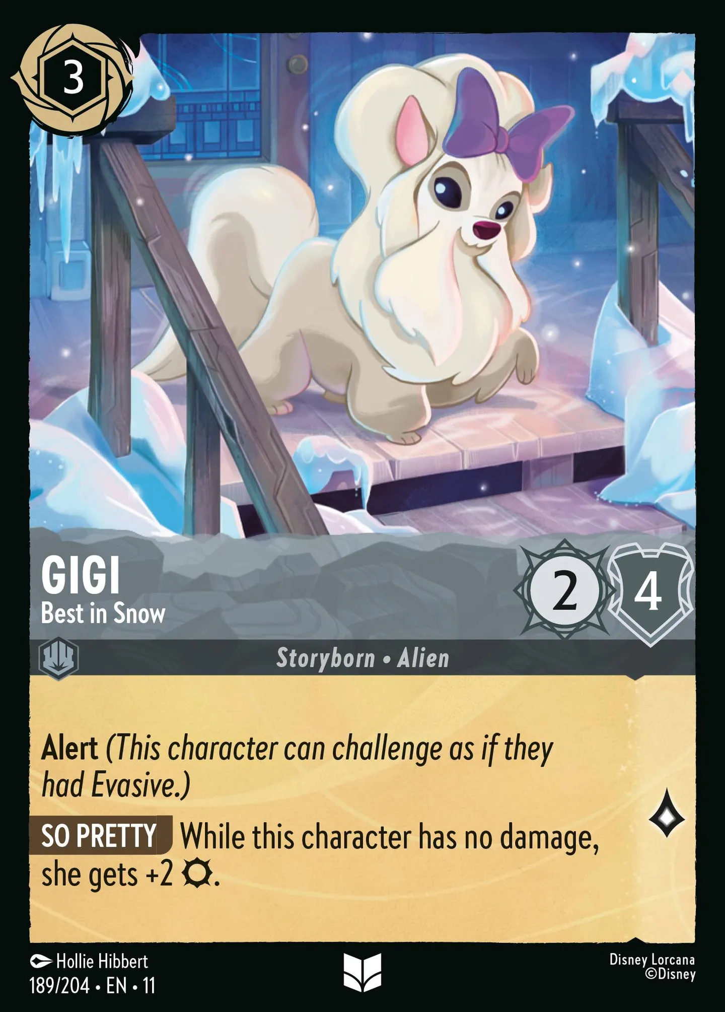 Gigi - Premier prix de la neige — Winterspell — Lorcana