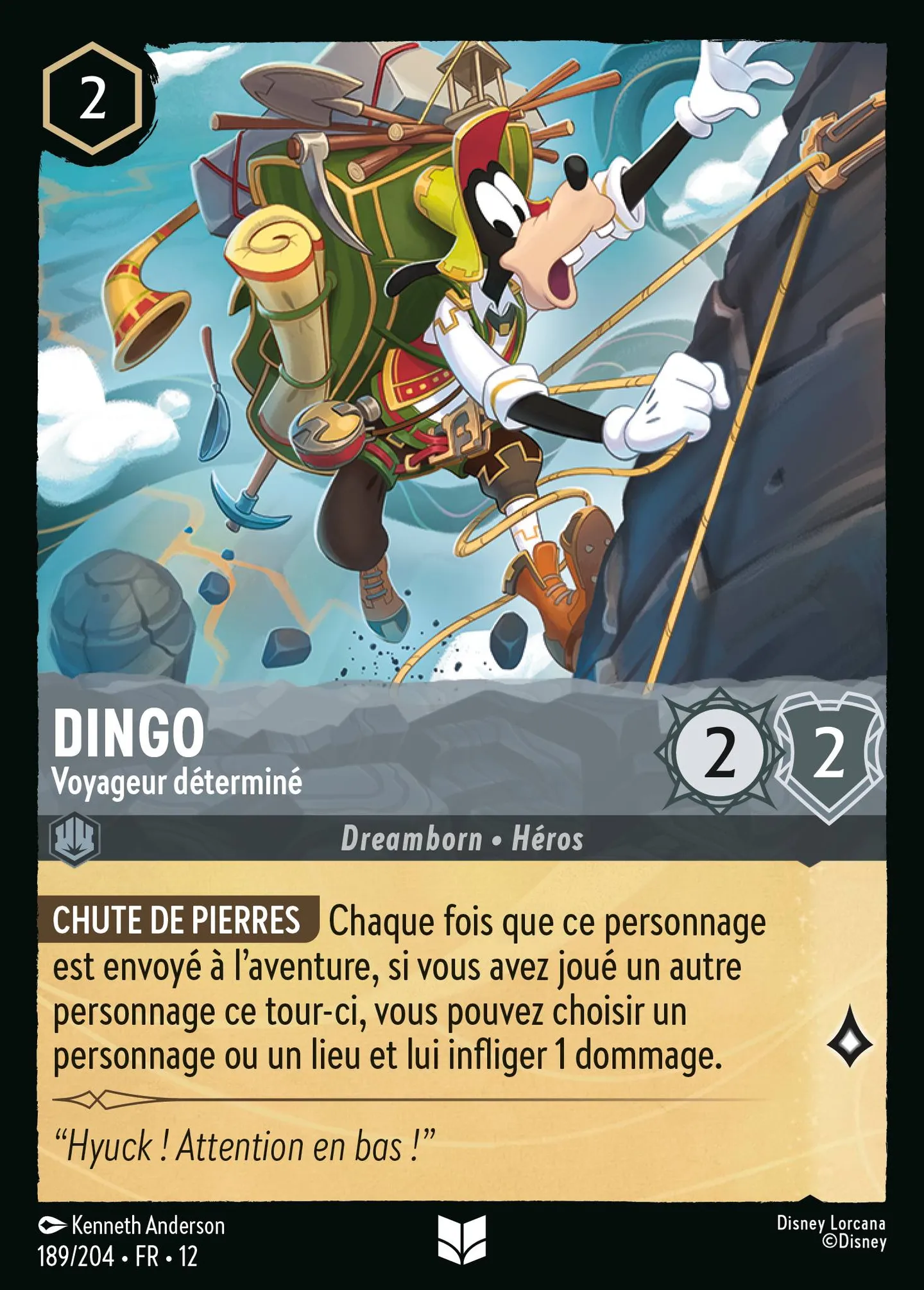 Dingo - Voyageur déterminé — Wilds Unknown — Lorcana