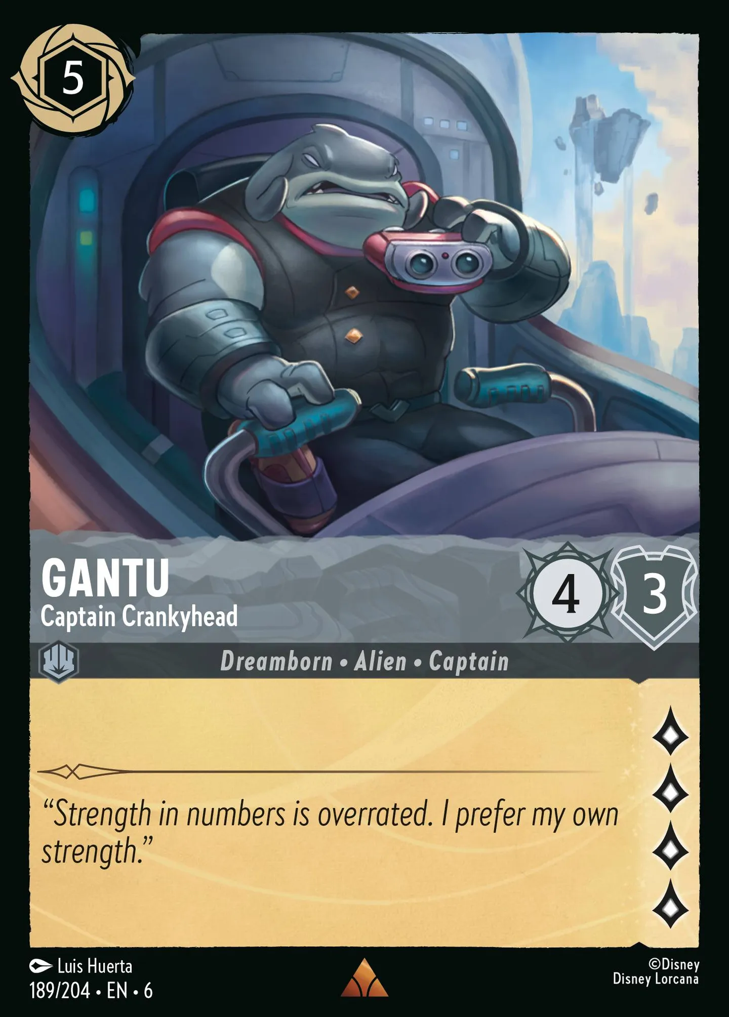 Gantu - Captain Crankyhead — Azurite Sea — Lorcana