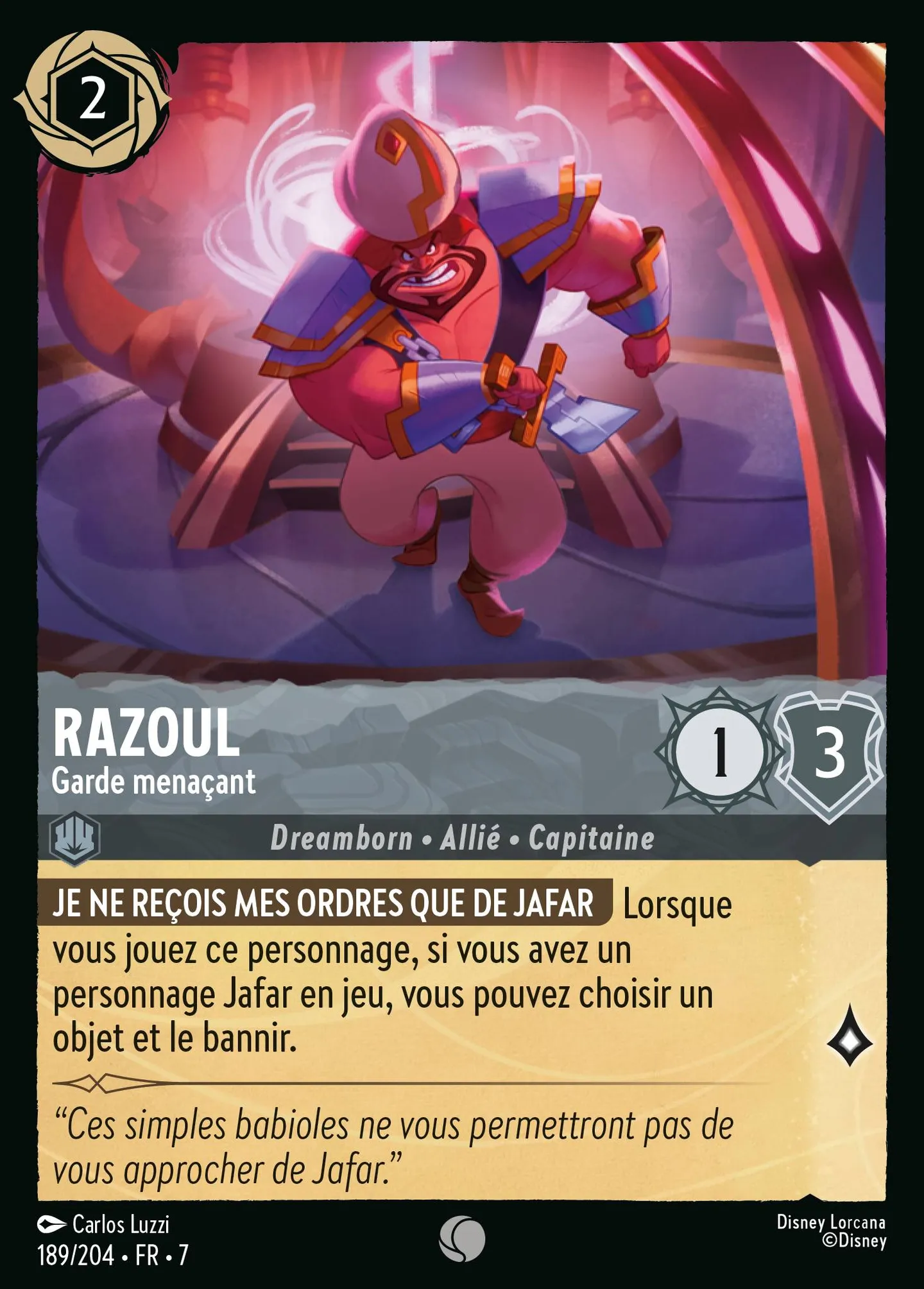 Razoul - Garde menaçant — Archazia's Island — Lorcana