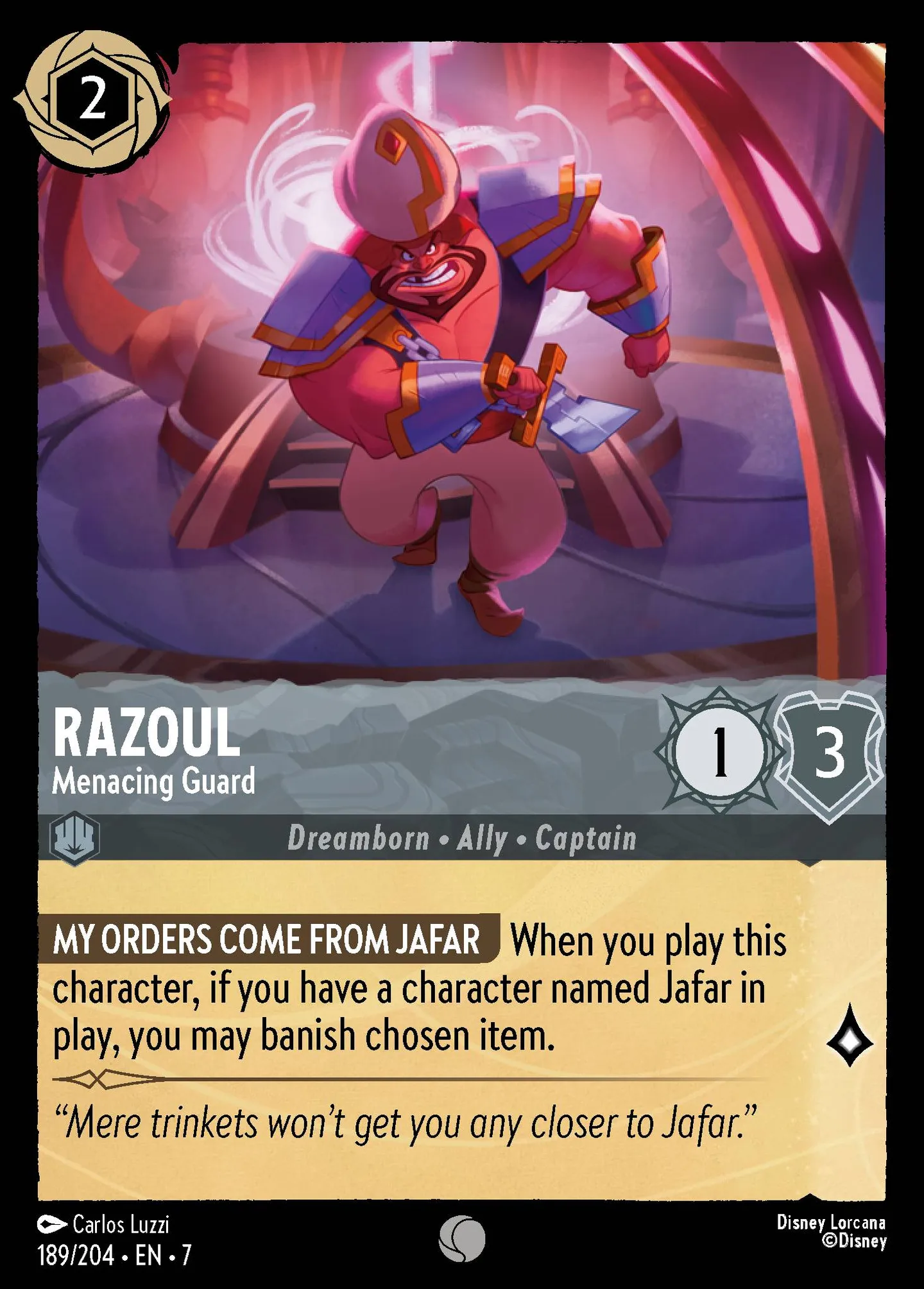 Razoul - Garde menaçant — Archazia's Island — Lorcana