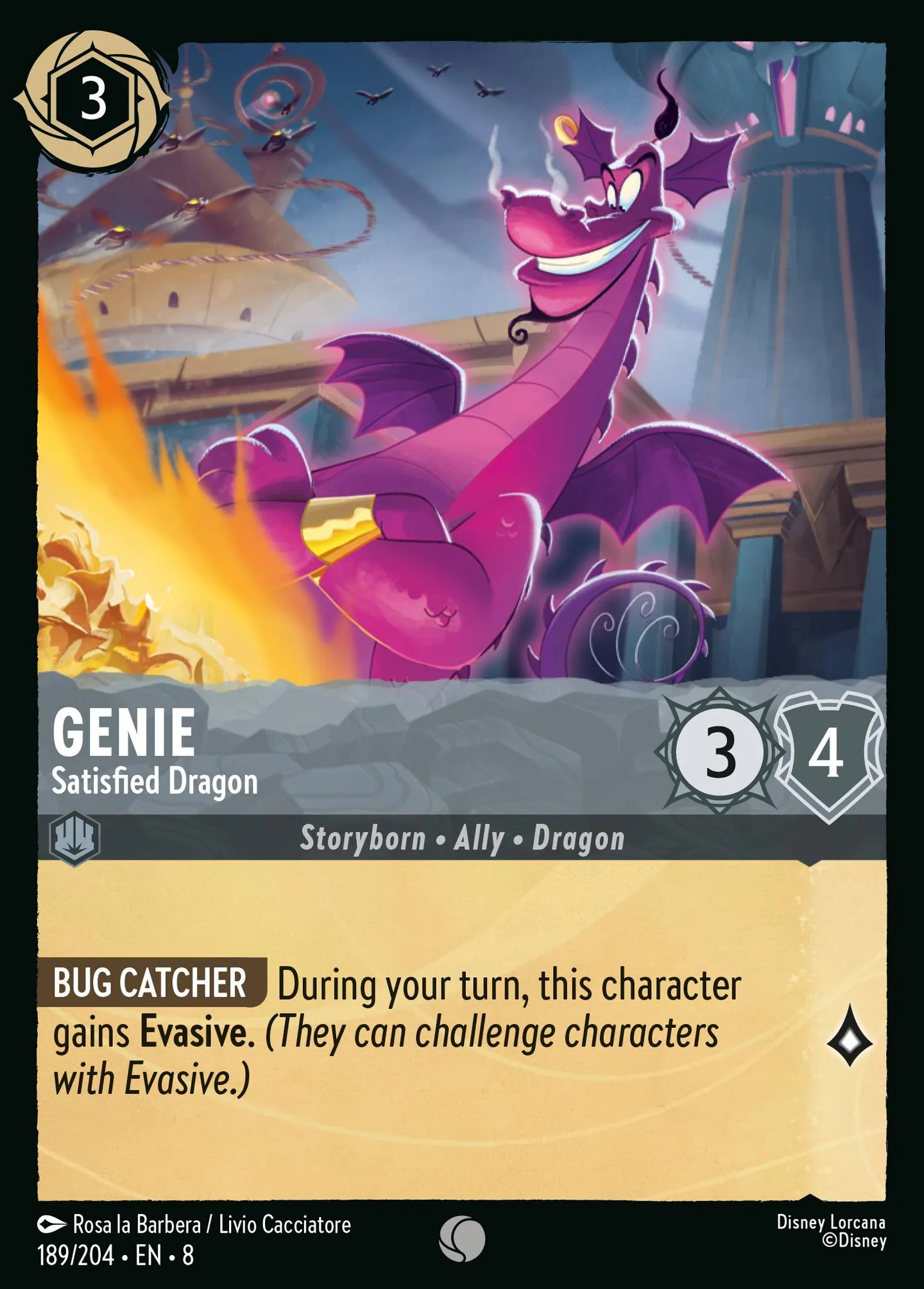 Génie - Dragon satisfait — The Reign of Jafar — Lorcana