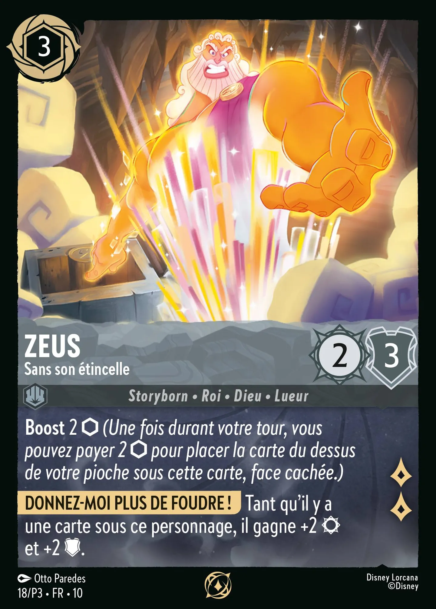 Zeus - Sans son étincelle — Promos - Year 3 — Lorcana