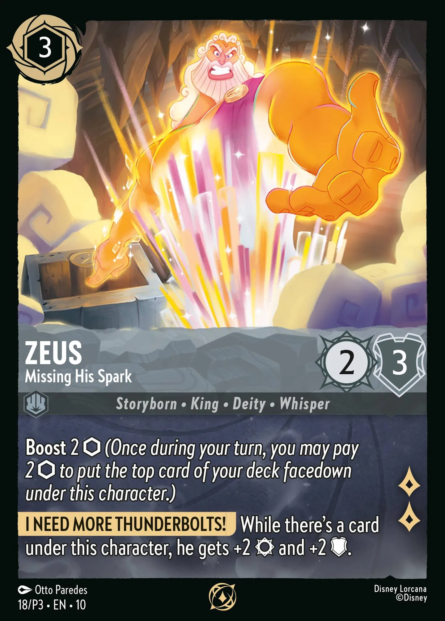 Zeus - Missing His Spark — Promos - Year 3 — Lorcana