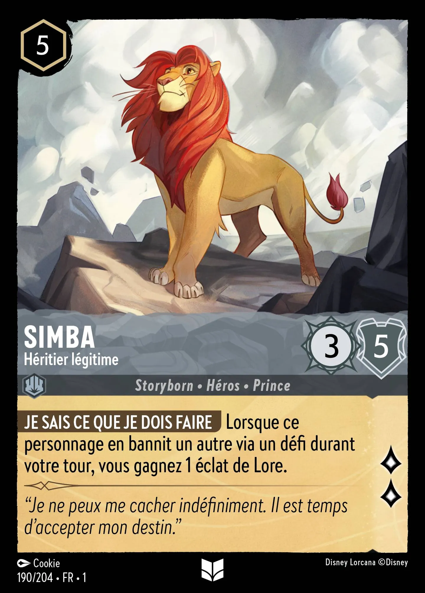 Simba - Héritier légitime — The First Chapter — Lorcana