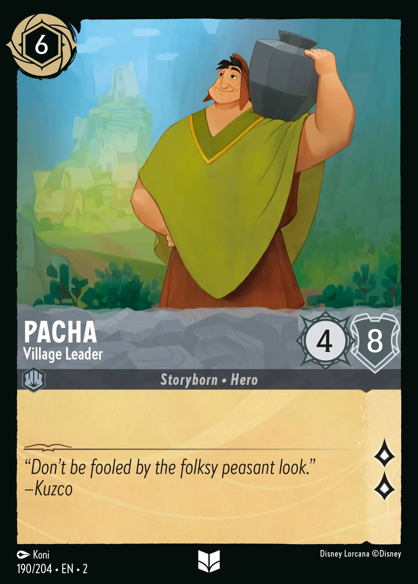Pacha - Village Leader — Rise of the Floodborn — Lorcana