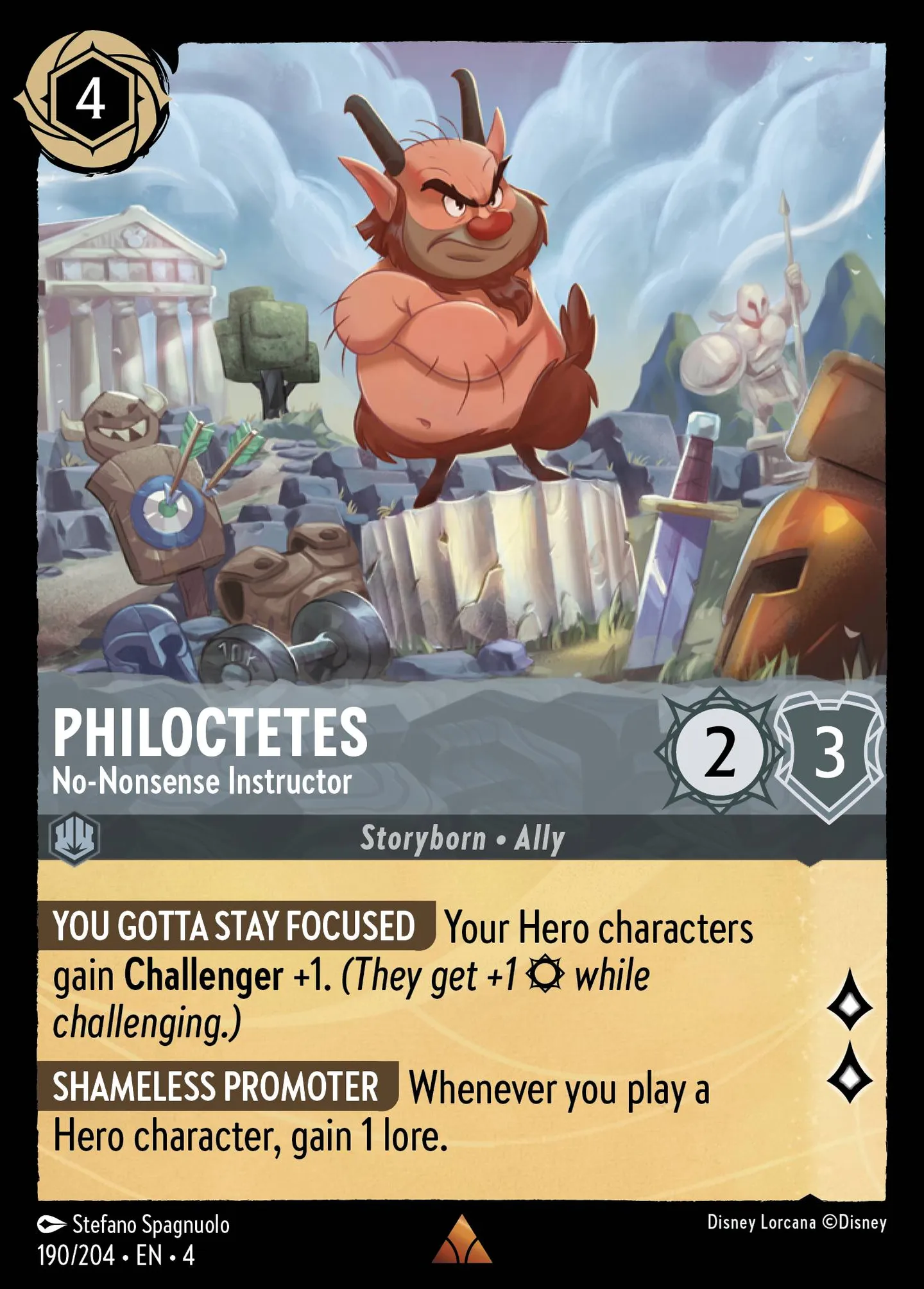 Philoctetes - No-Nonsense Instructor — Ursula's Return — Lorcana