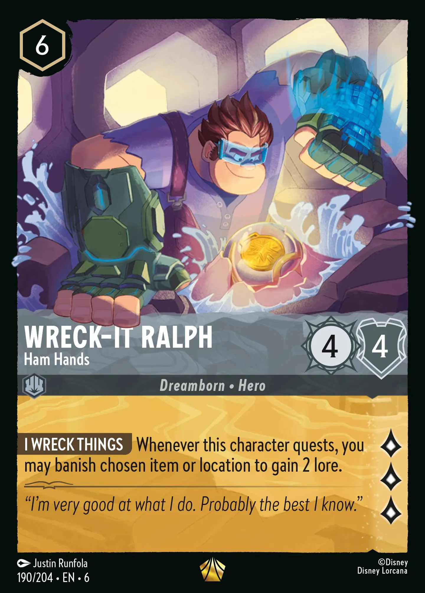 Wreck-It Ralph - Ham Hands — Azurite Sea — Lorcana